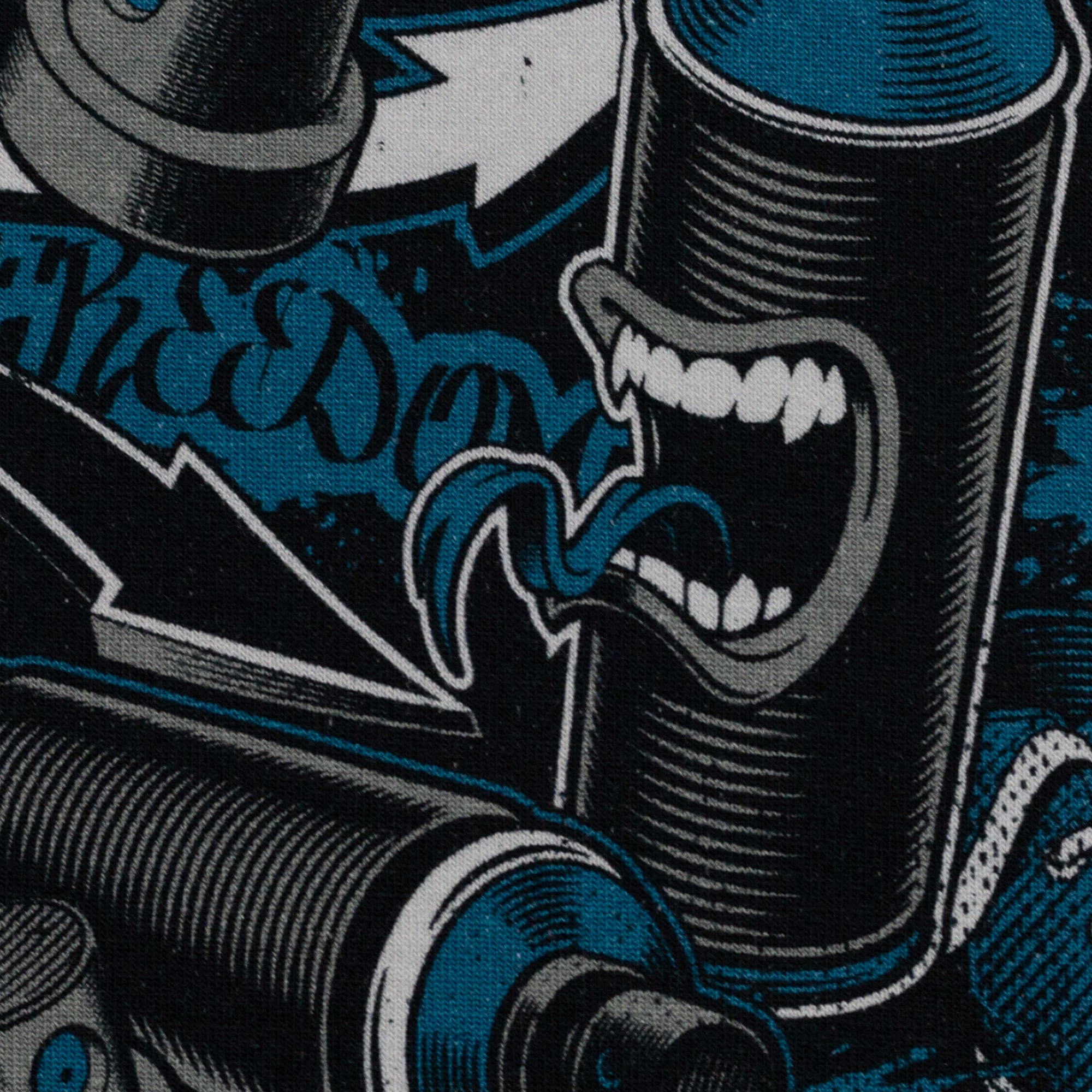 Sweat "Montreal" Sneaker, Graffiti, petrol