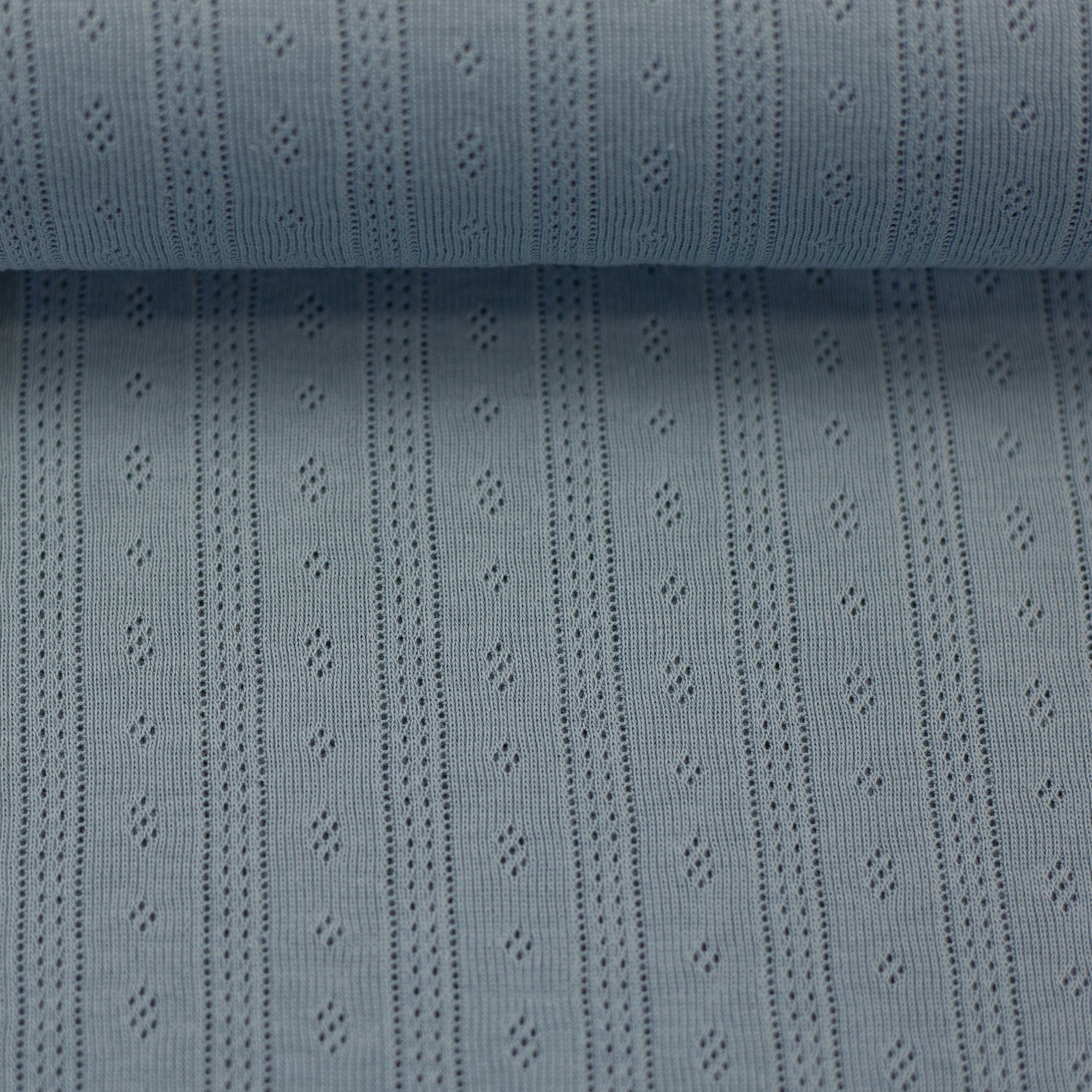 Baumwoll-Jersey "Alina" rauchblau Stoff Anke's Nähbox