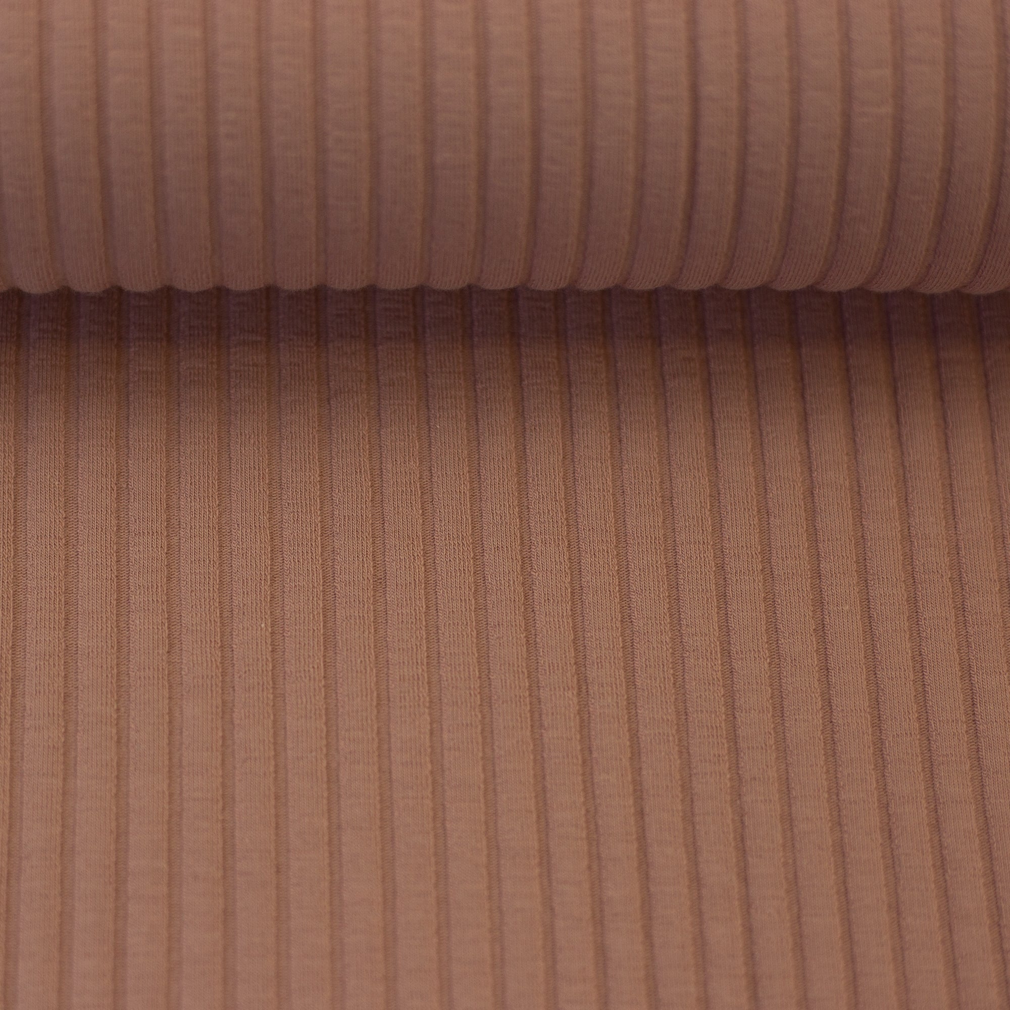 Baumwoll-Ripp-Jersey "Andrick" apricot Stoff Anke's Nähbox