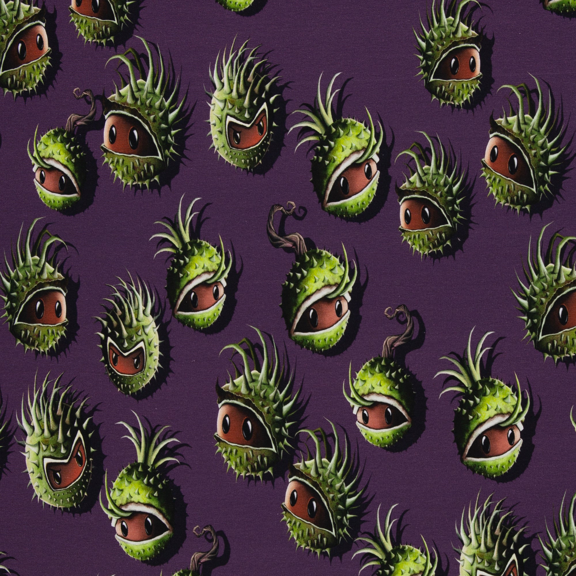 French Terry "Chestnut Friends" pflaume