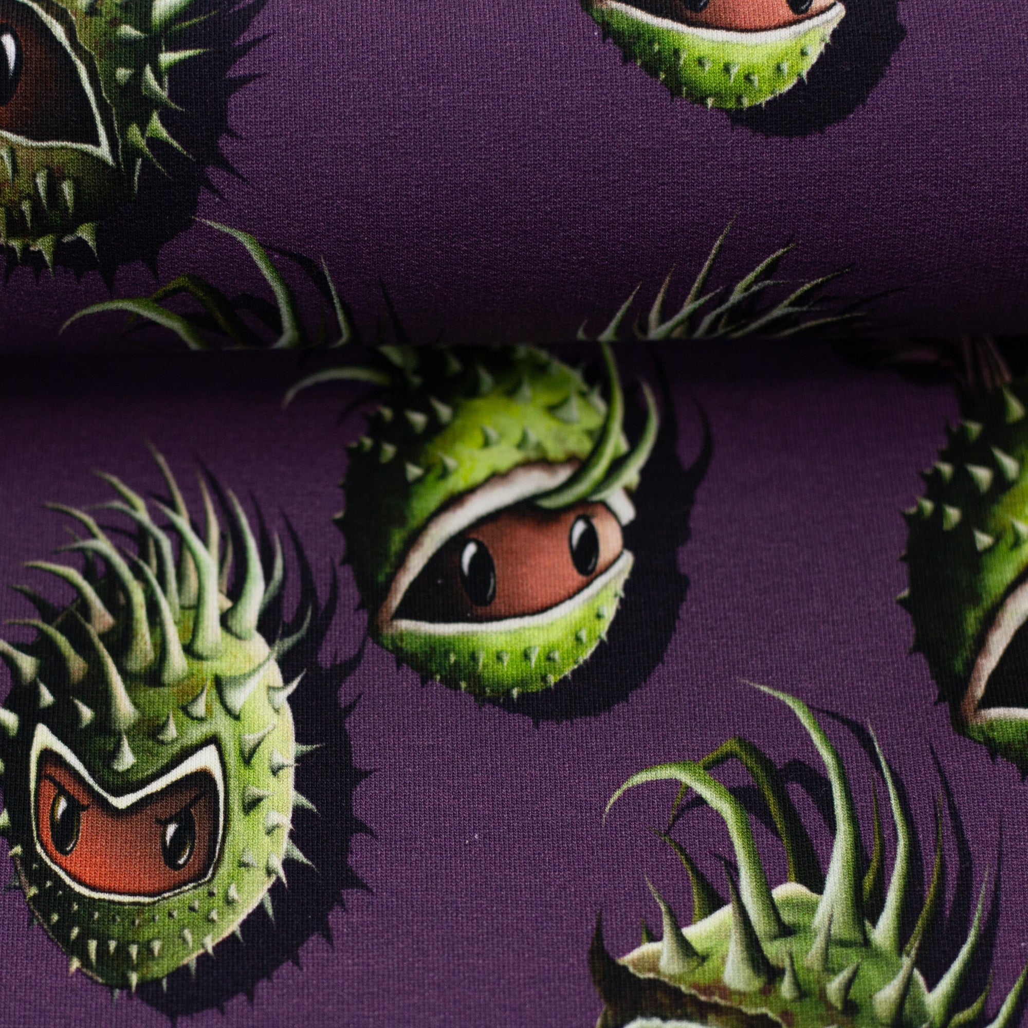 French Terry "Chestnut Friends" pflaume