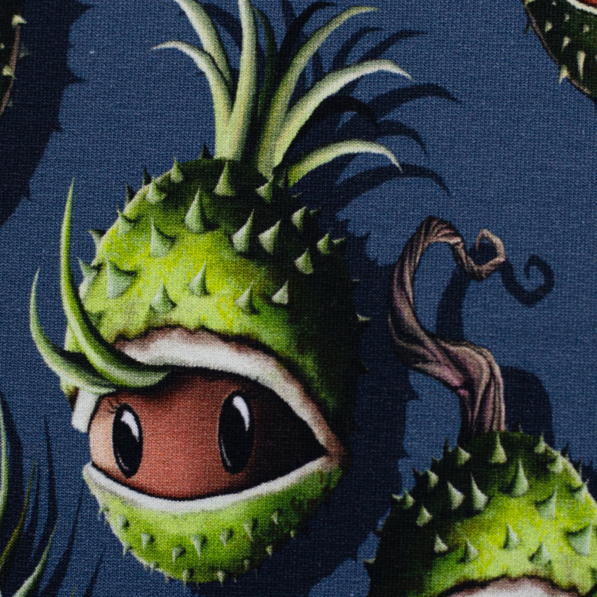 French Terry "Chestnut Friends" petrol