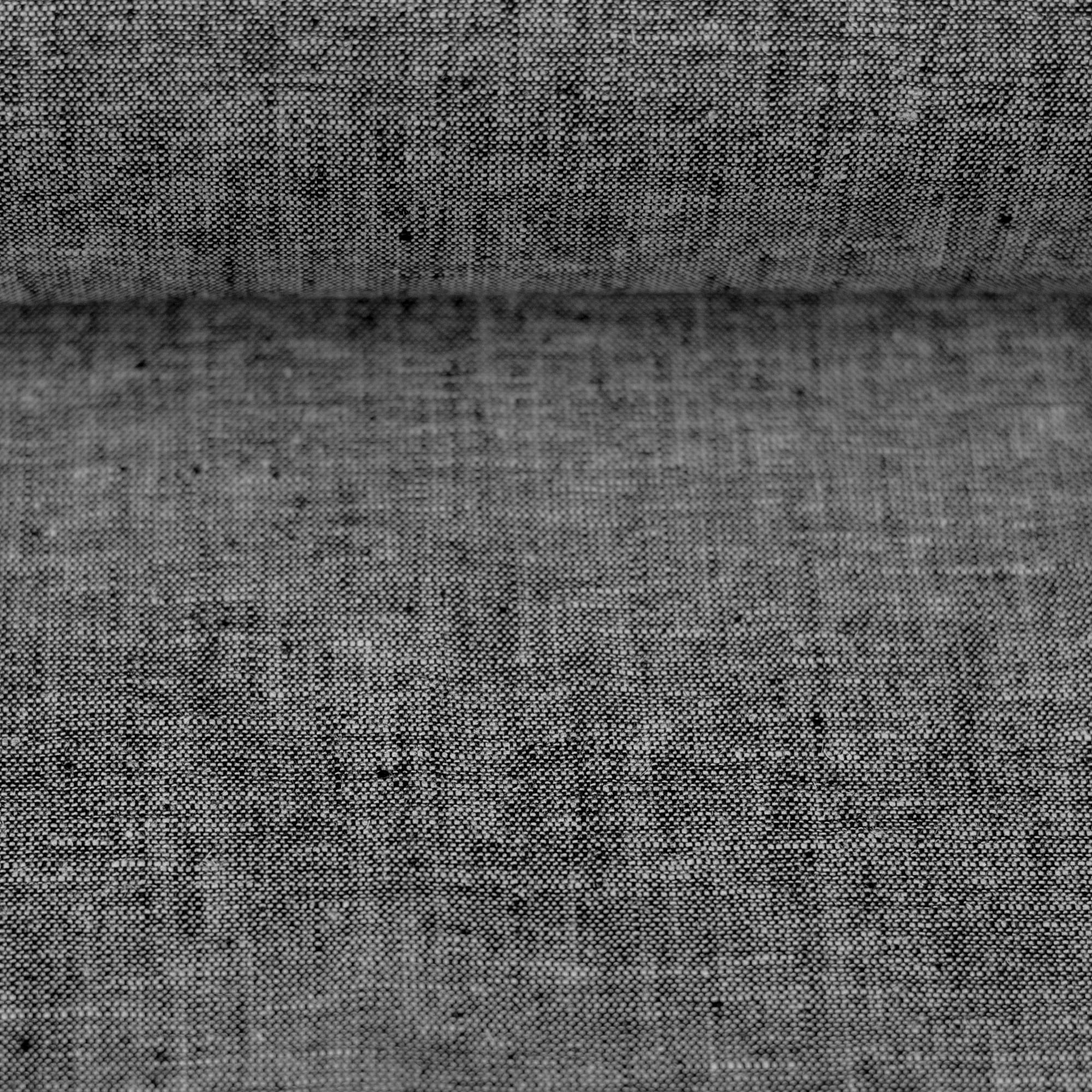 Baumwoll-Leinen "Paul" meliert schwarz