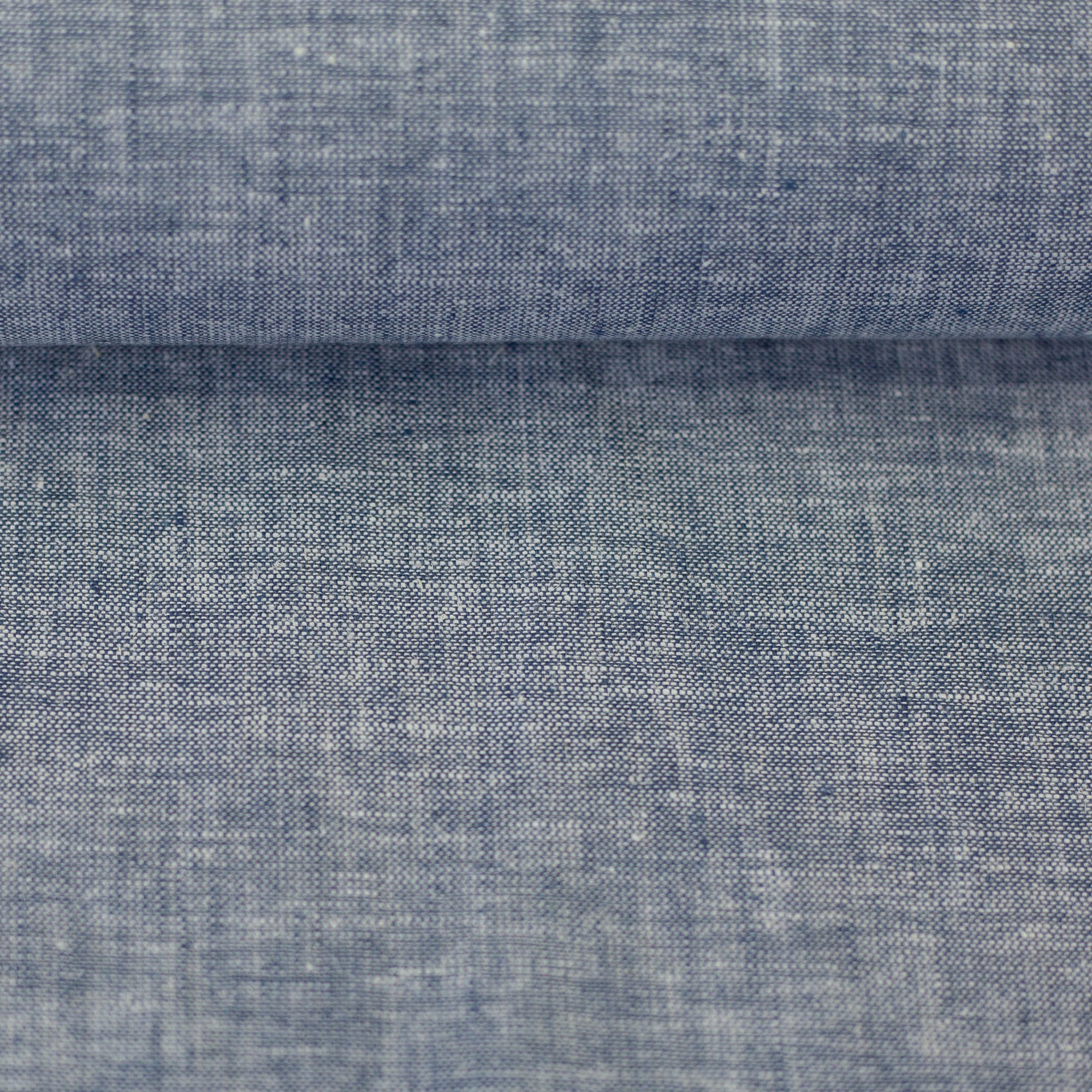 Baumwoll-Leinen "Paul" meliert jeansblau