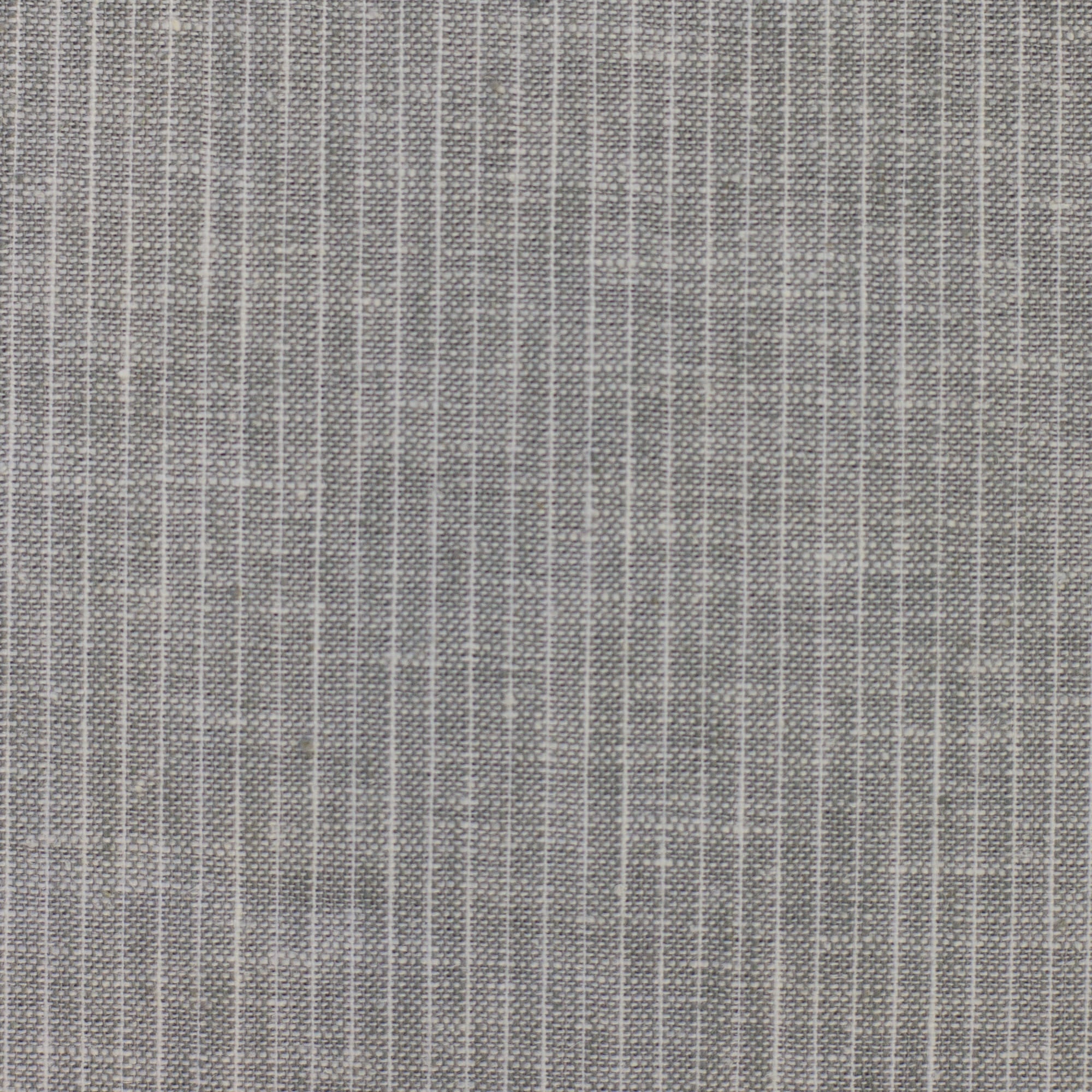 Baumwoll-Leinen "Paul" meliert, Streifen grau
