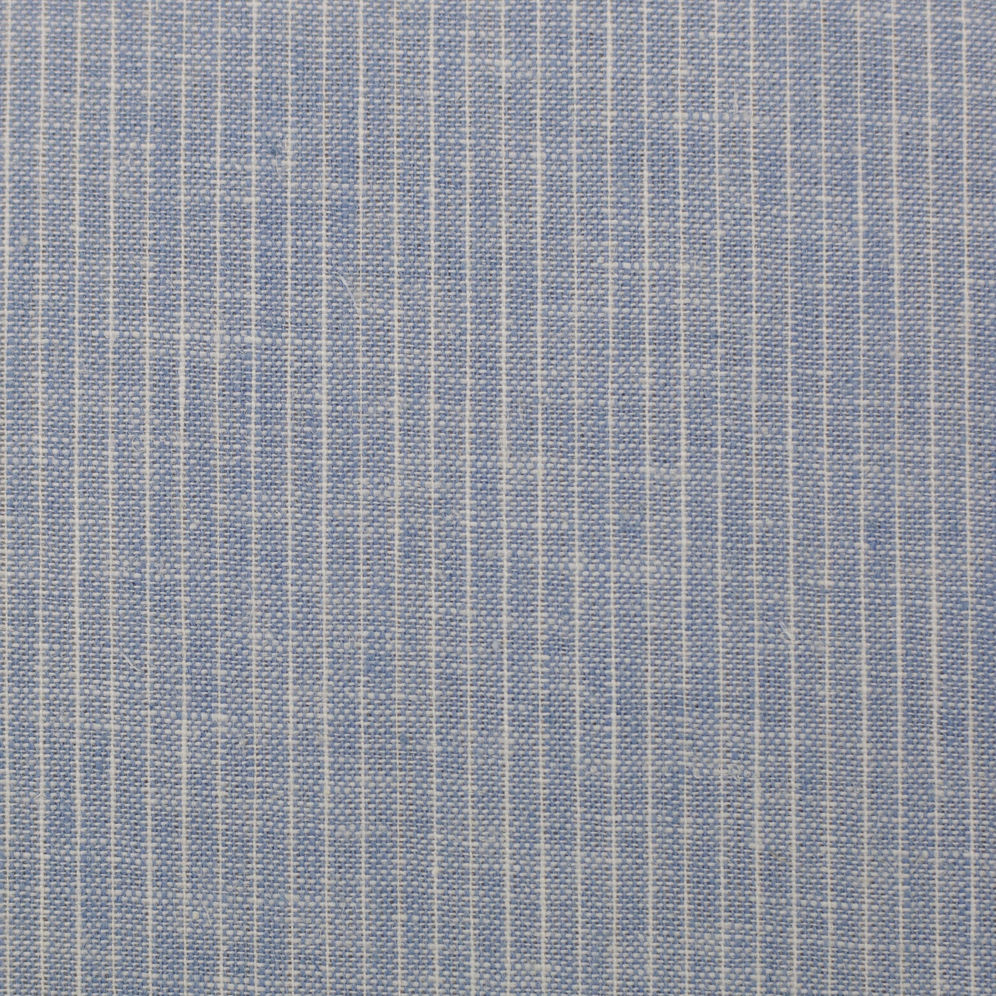 Baumwoll-Leinen "Paul" meliert, Streifen blau