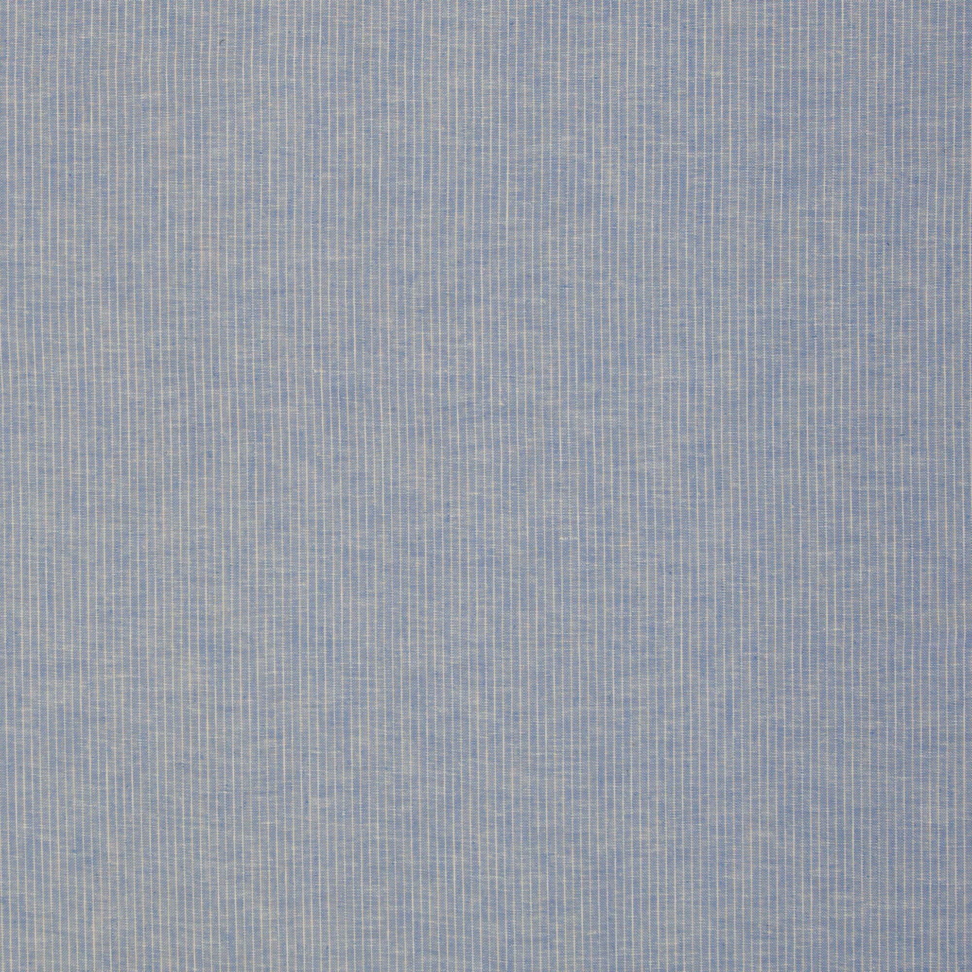 Baumwoll-Leinen "Paul" meliert, Streifen blau