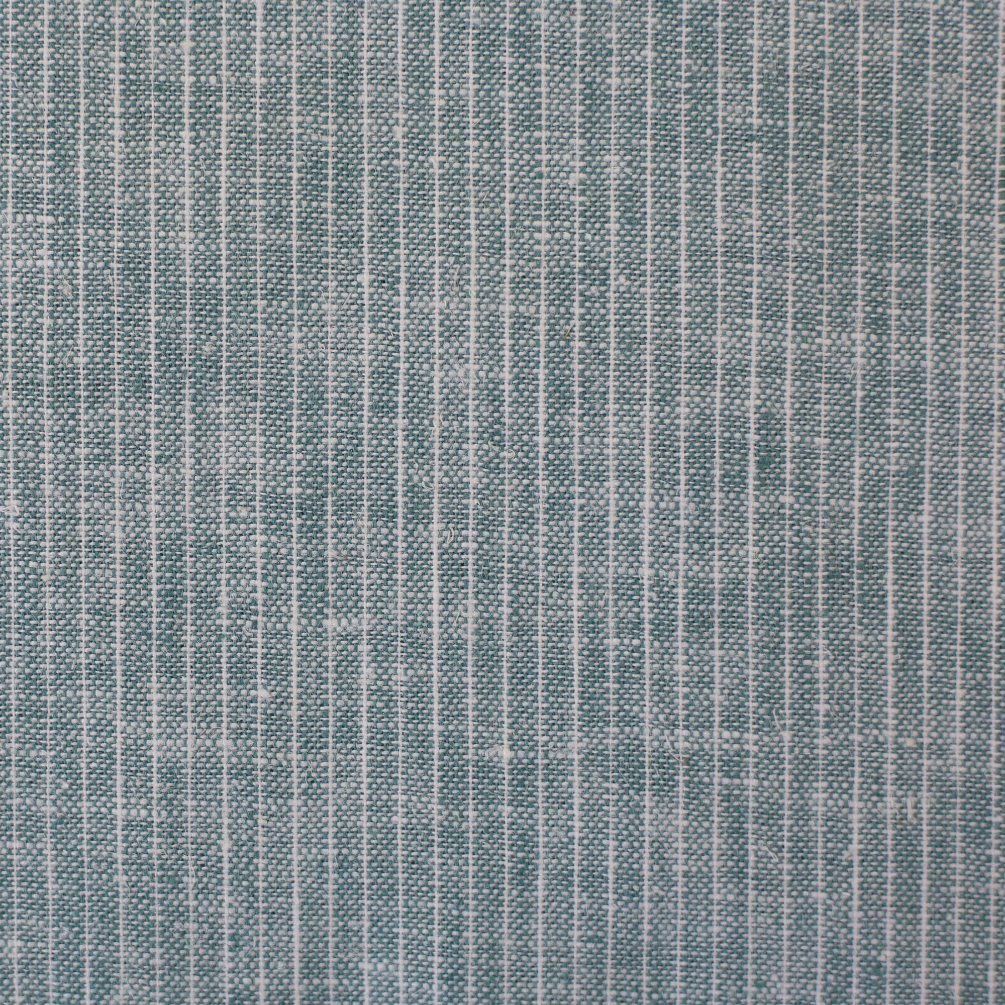 Baumwoll-Leinen "Paul" meliert, Streifen smaragd