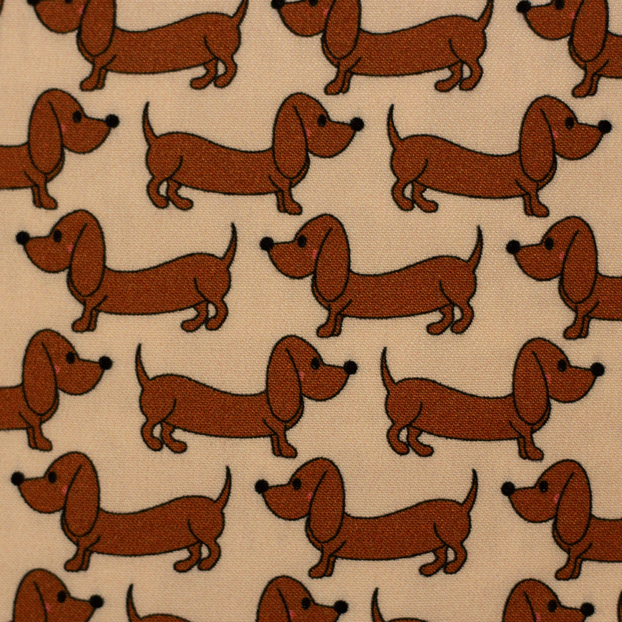 Viskose Webware, "Sweet Dog" beige by Cherry Picking