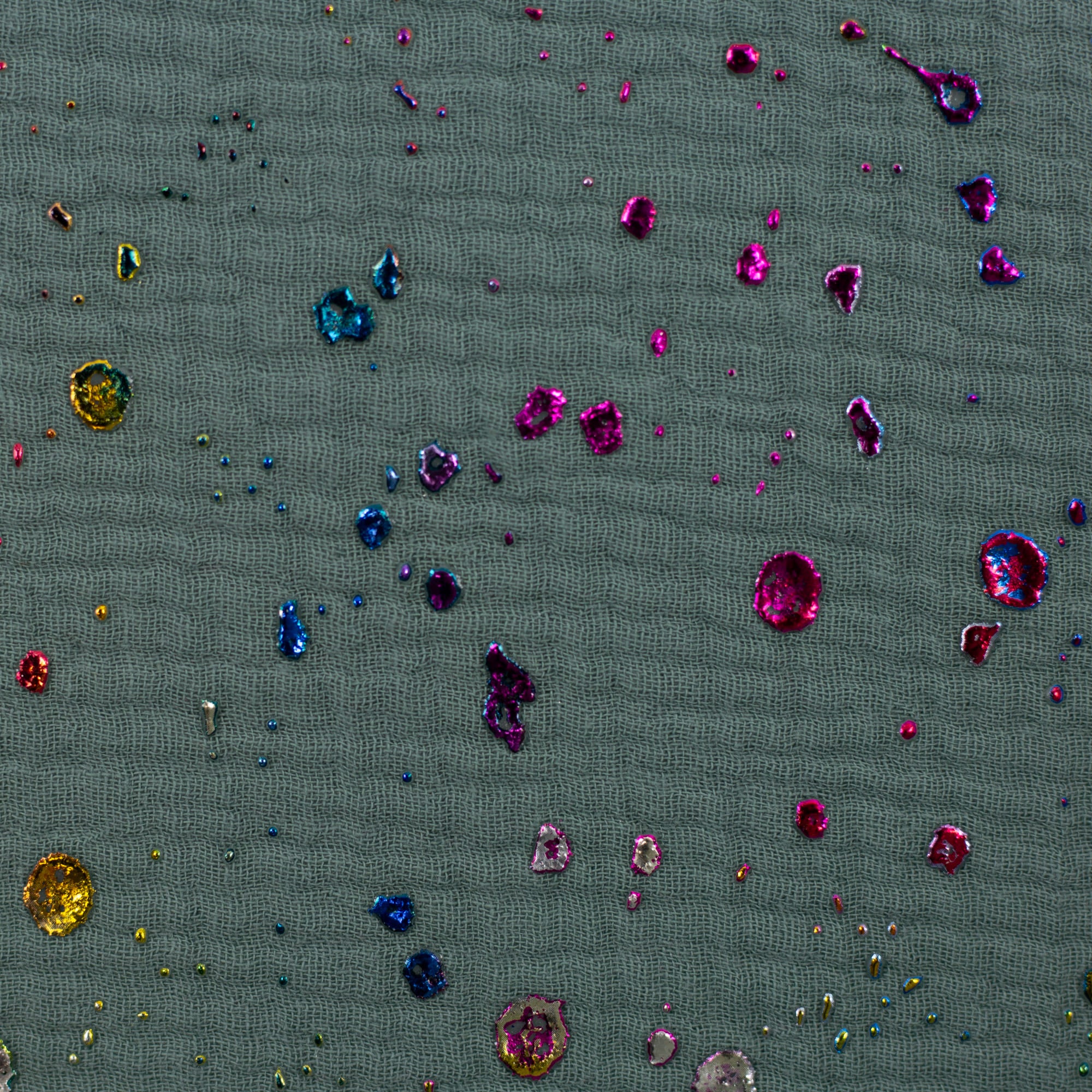 Musselin "Rosario" smaragd