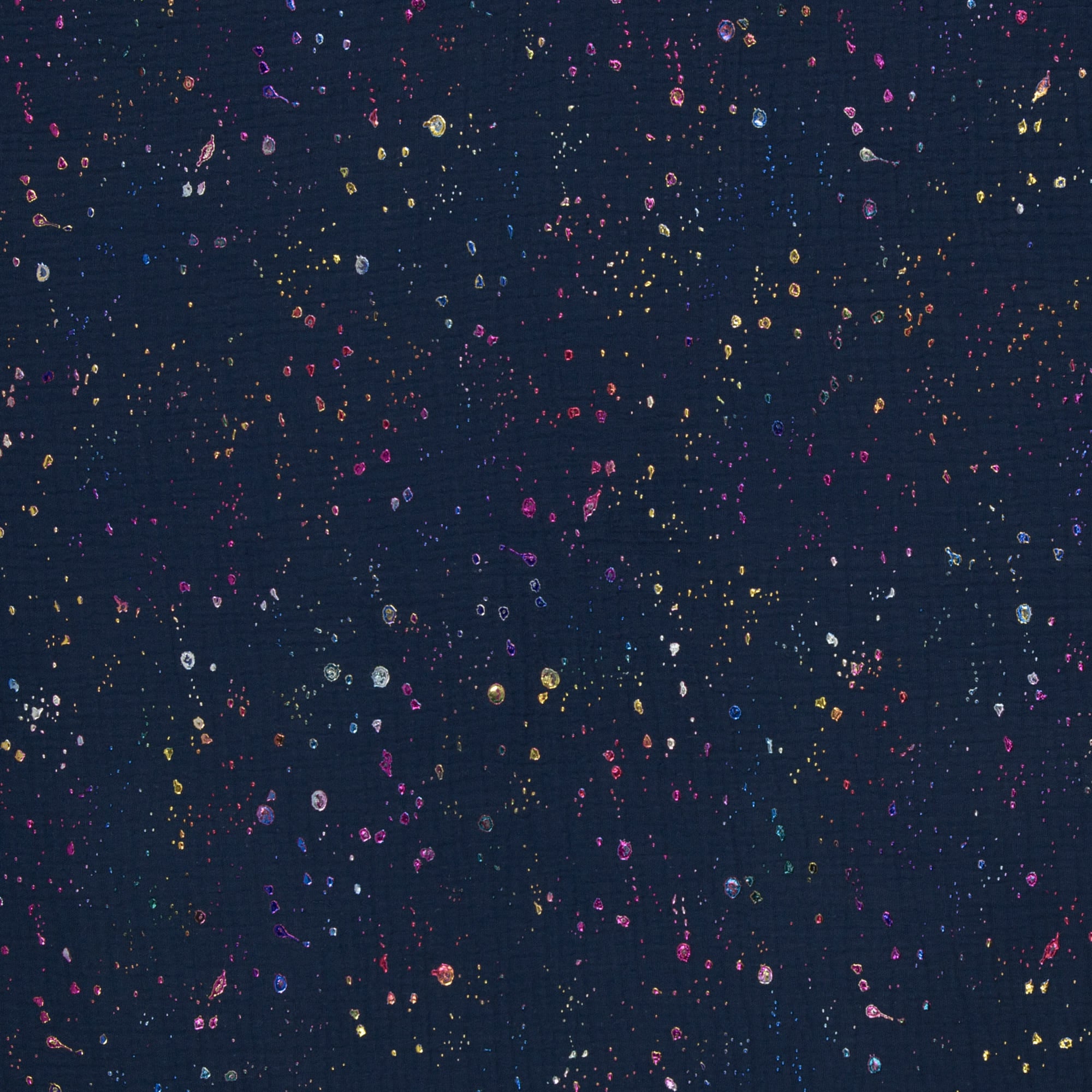 Musselin "Rosario" dunkelblau