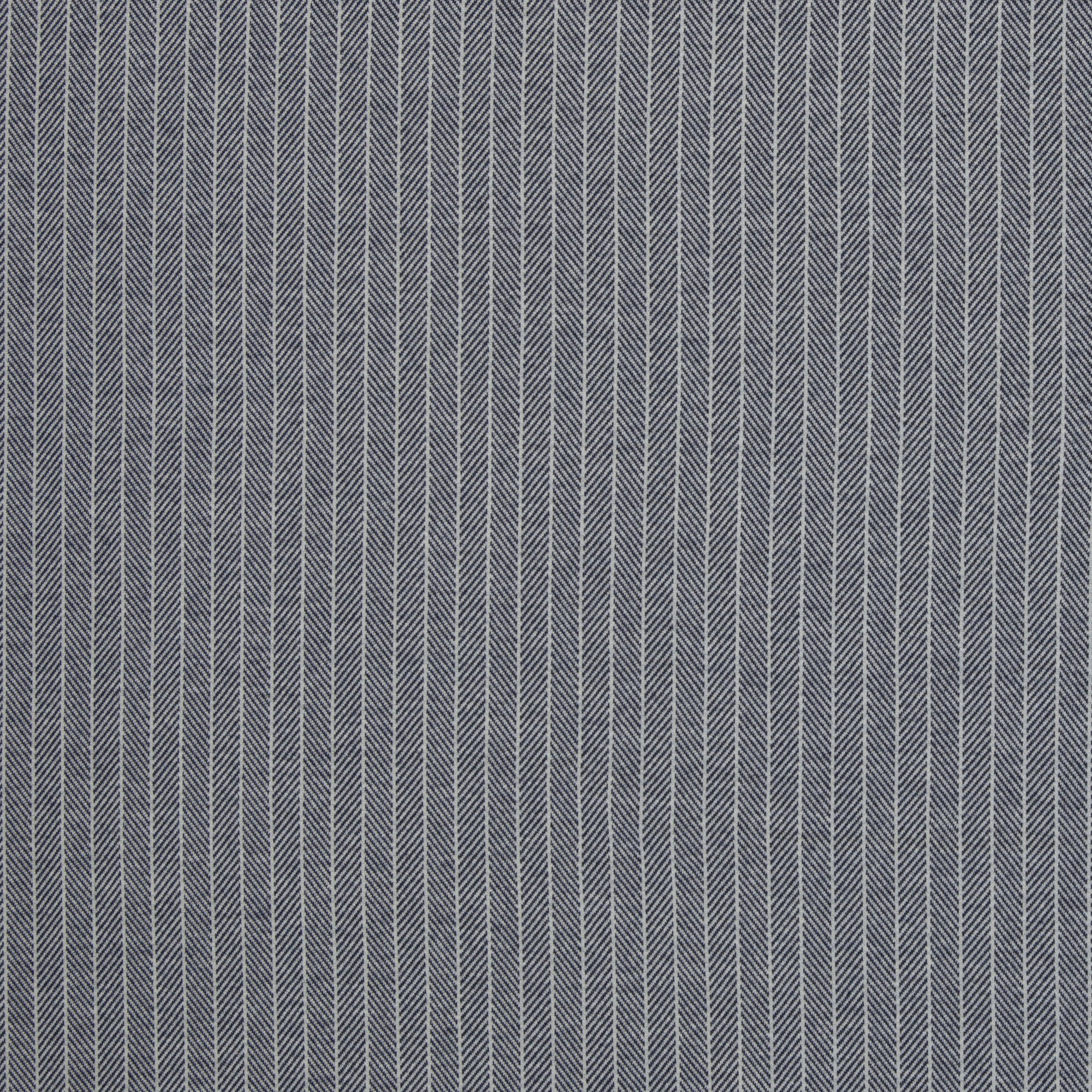 Jacquard-Jersey "Madita" Streifen meliert ecru/dunkelblau