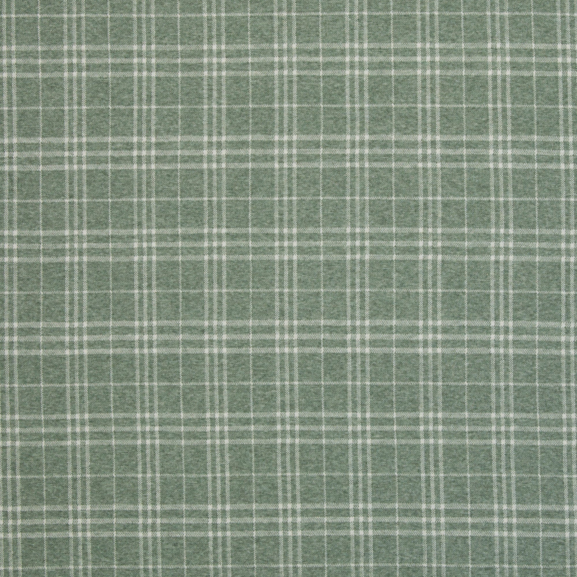 Jacquard-Jersey "Madita" Karo meliert ecru/salbei