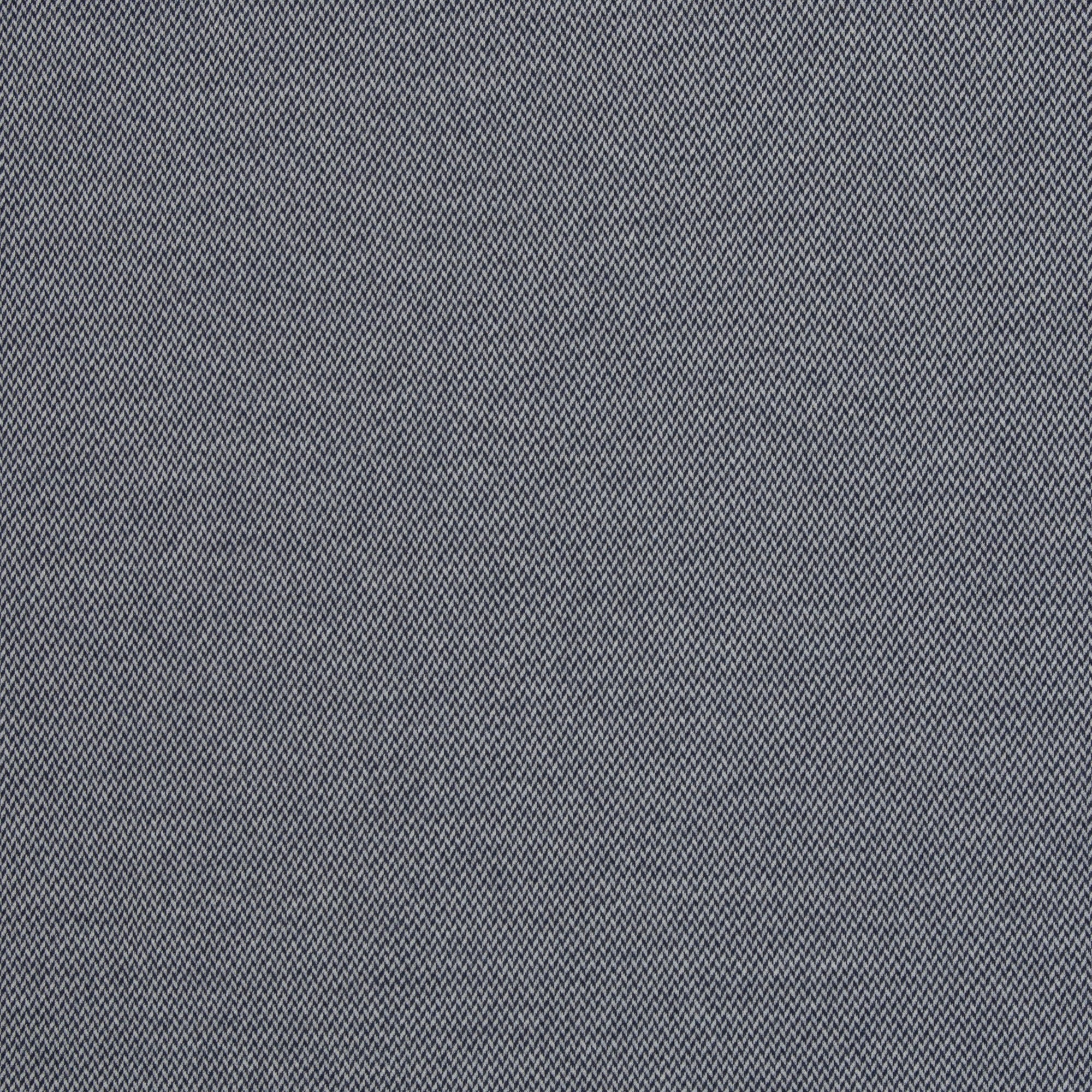 Jacquard-Jersey "Madita" Chevron meliert ecru/dunkelblau