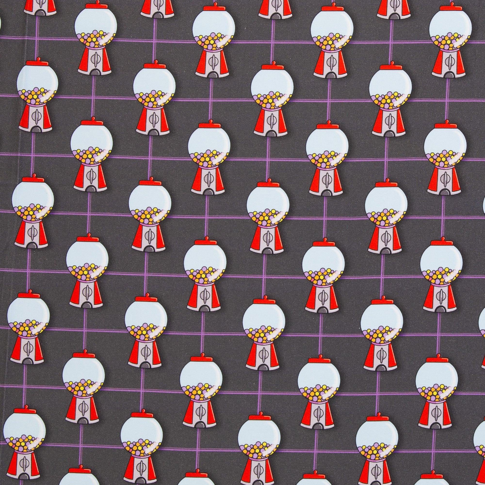 "The Happy Canvas Story" Kaugummiautomat anthrazit Stoff Anke's Nähbox