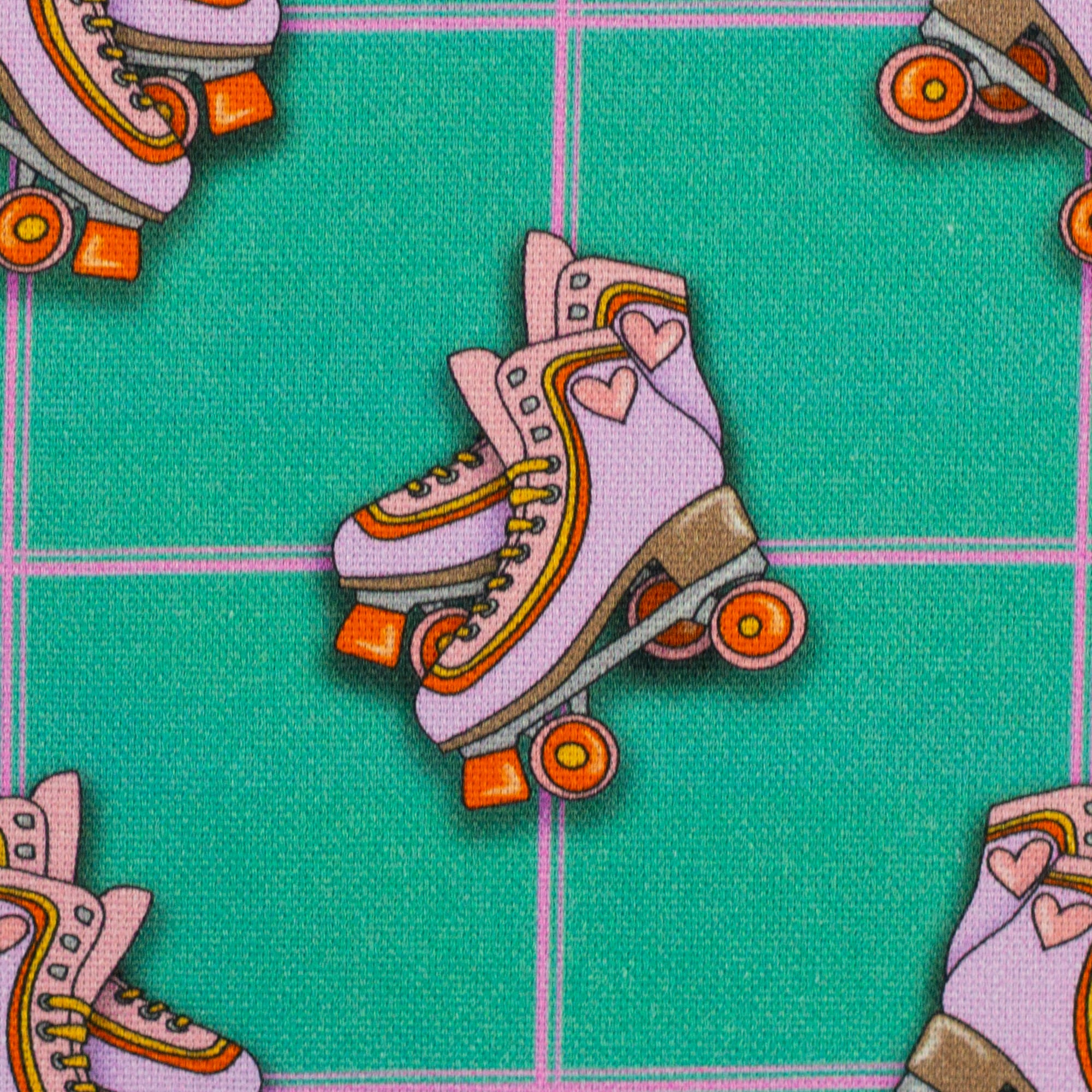 "The Happy Canvas Story" Rollschuhe smaragd