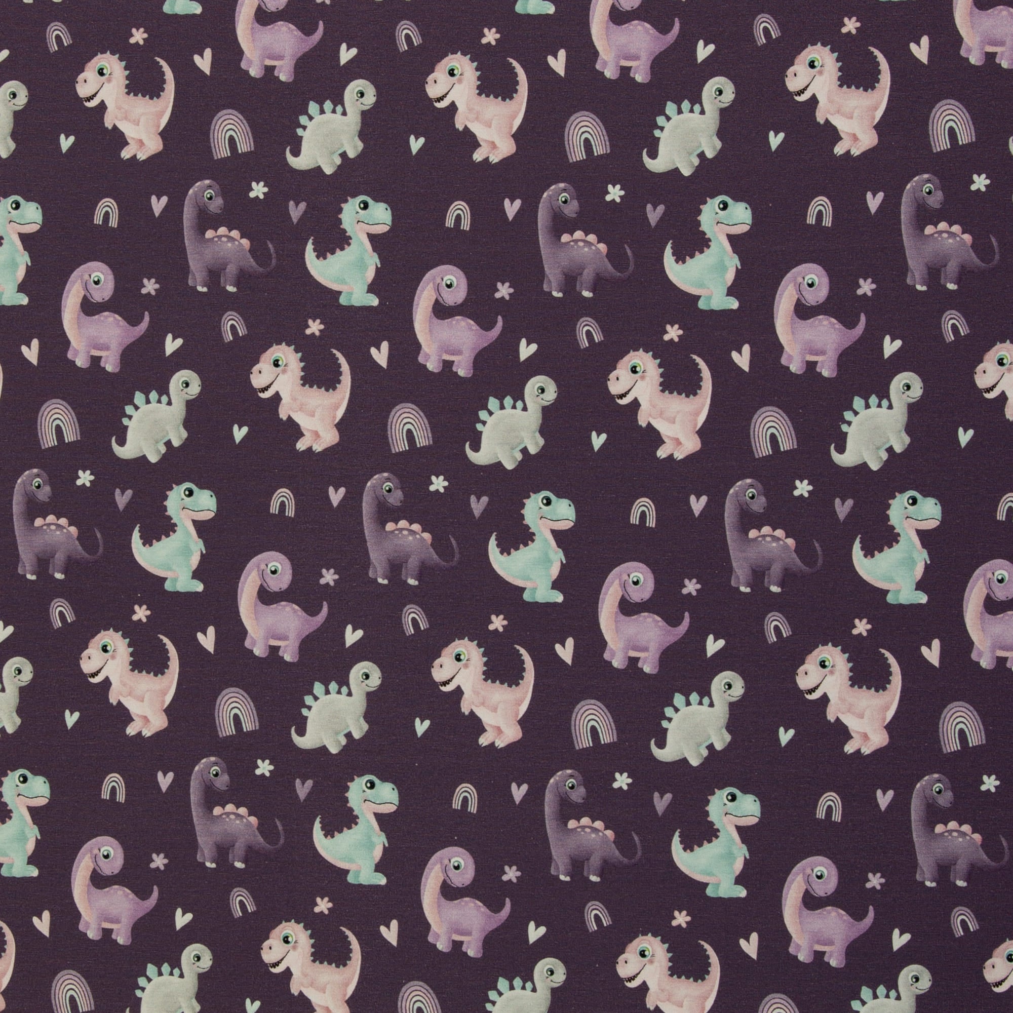 Baumwolljersey "Little Legend" by Mrs Mint Design lila/bunt