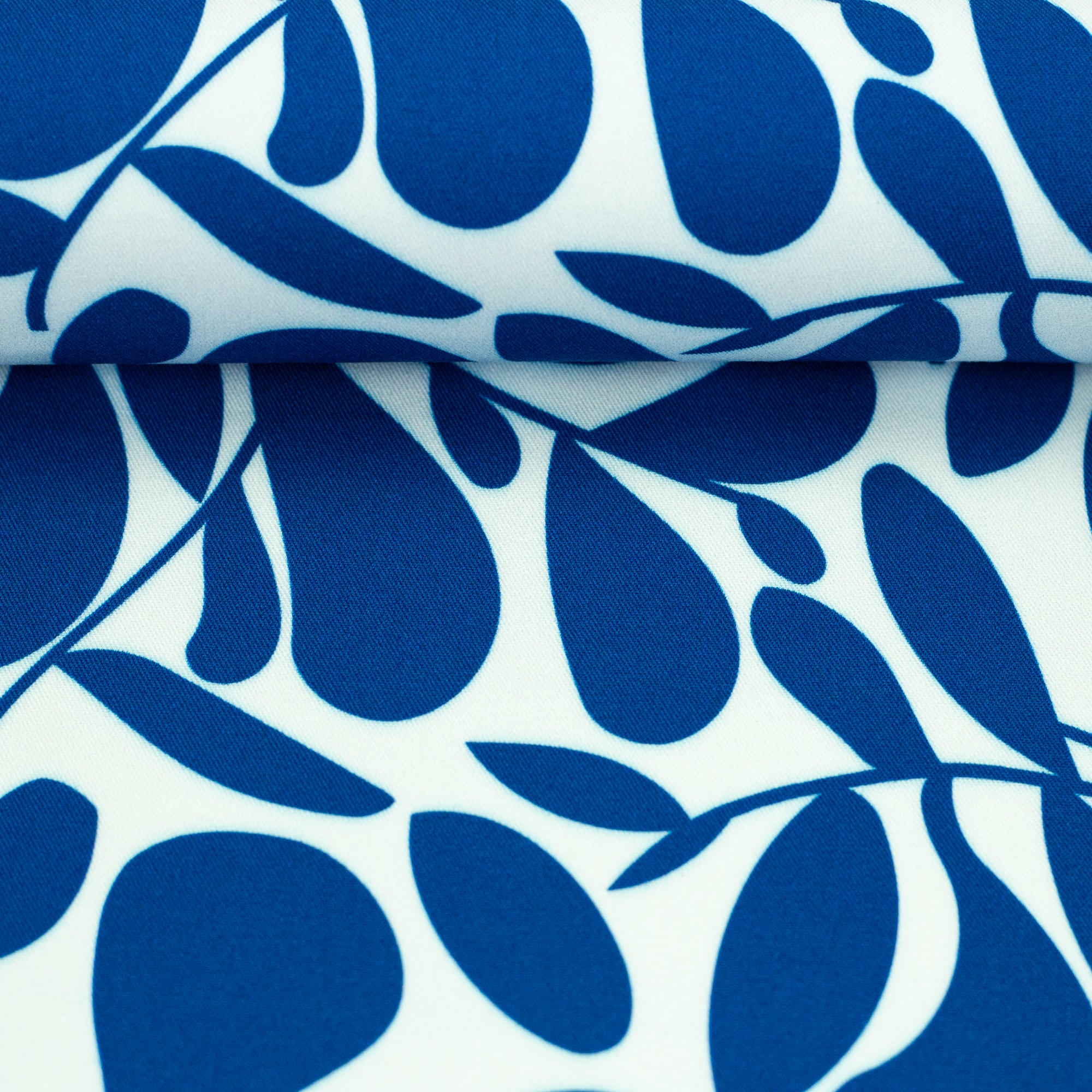 Viskose Webware "Hojas" blau by lillesol & pelle