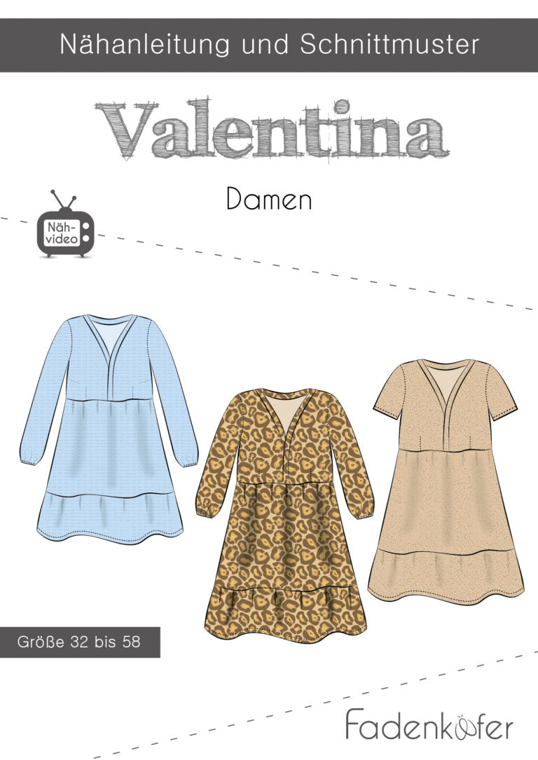 Schnittmuster "Valentina" Damen Schnittmuster Anke's Nähbox
