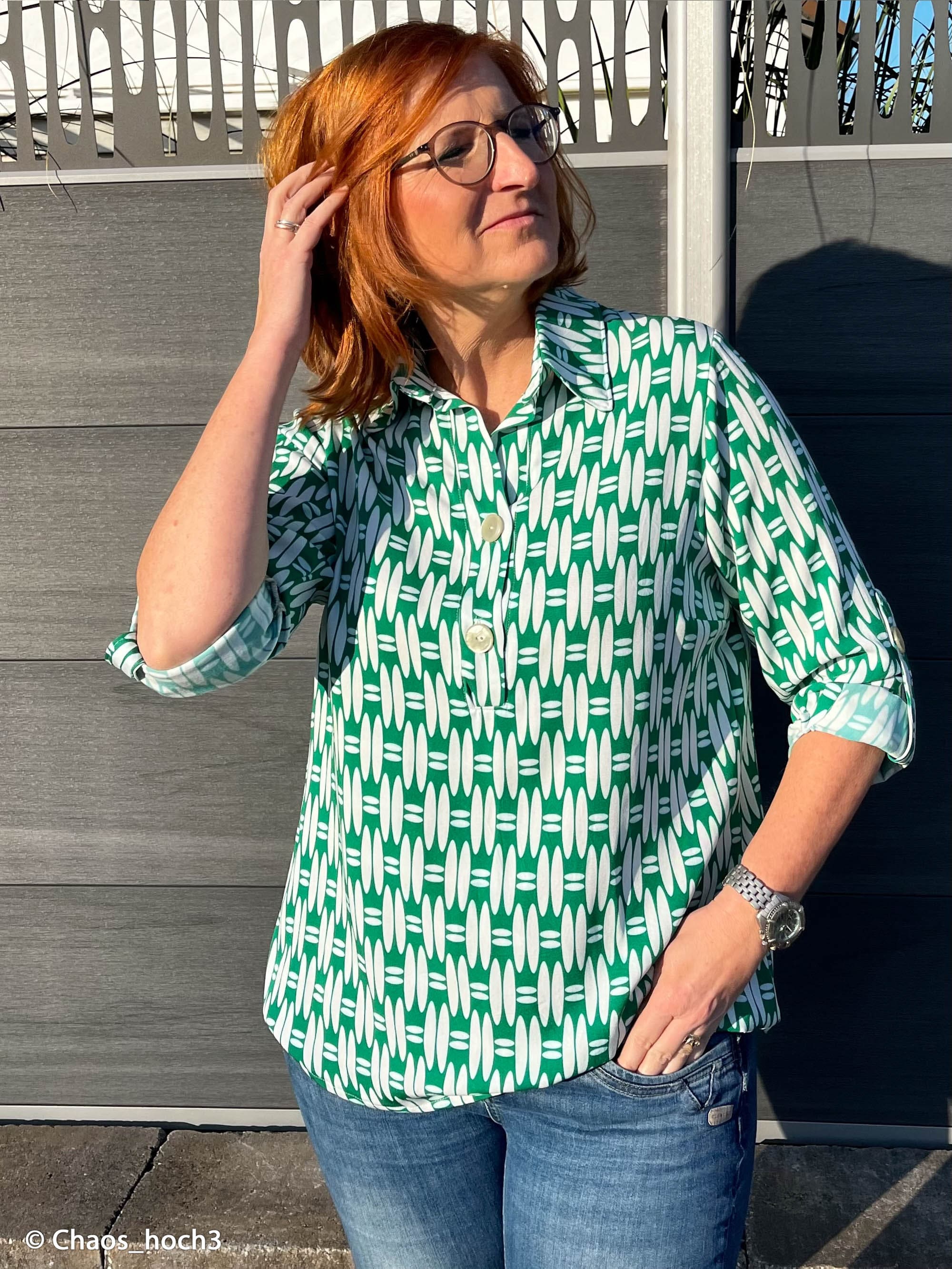 Viskose Webware "Cesta" grün by lillesol & pelle Stoff Anke's Nähbox