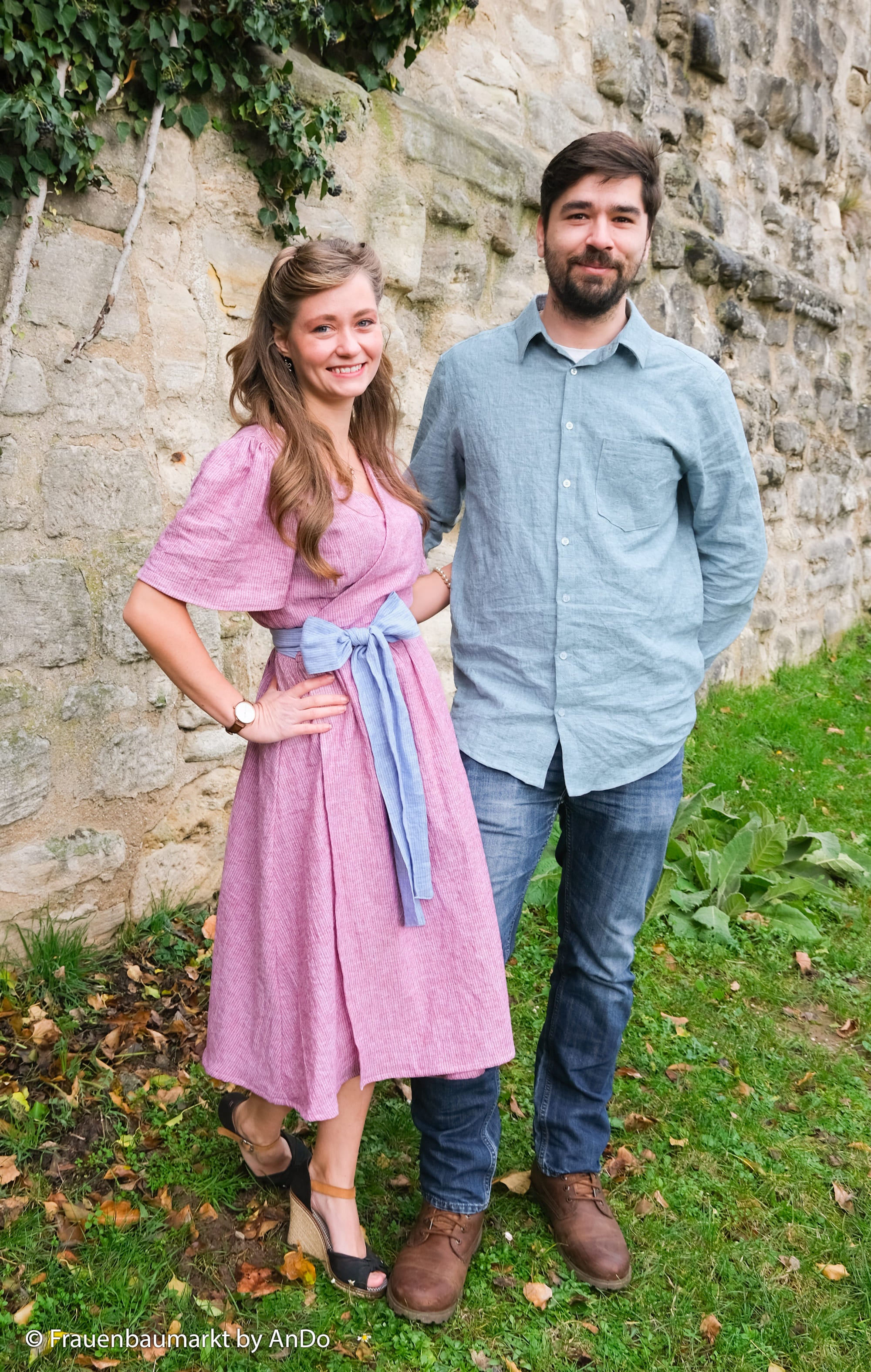 Baumwoll-Leinen "Paul" meliert rot