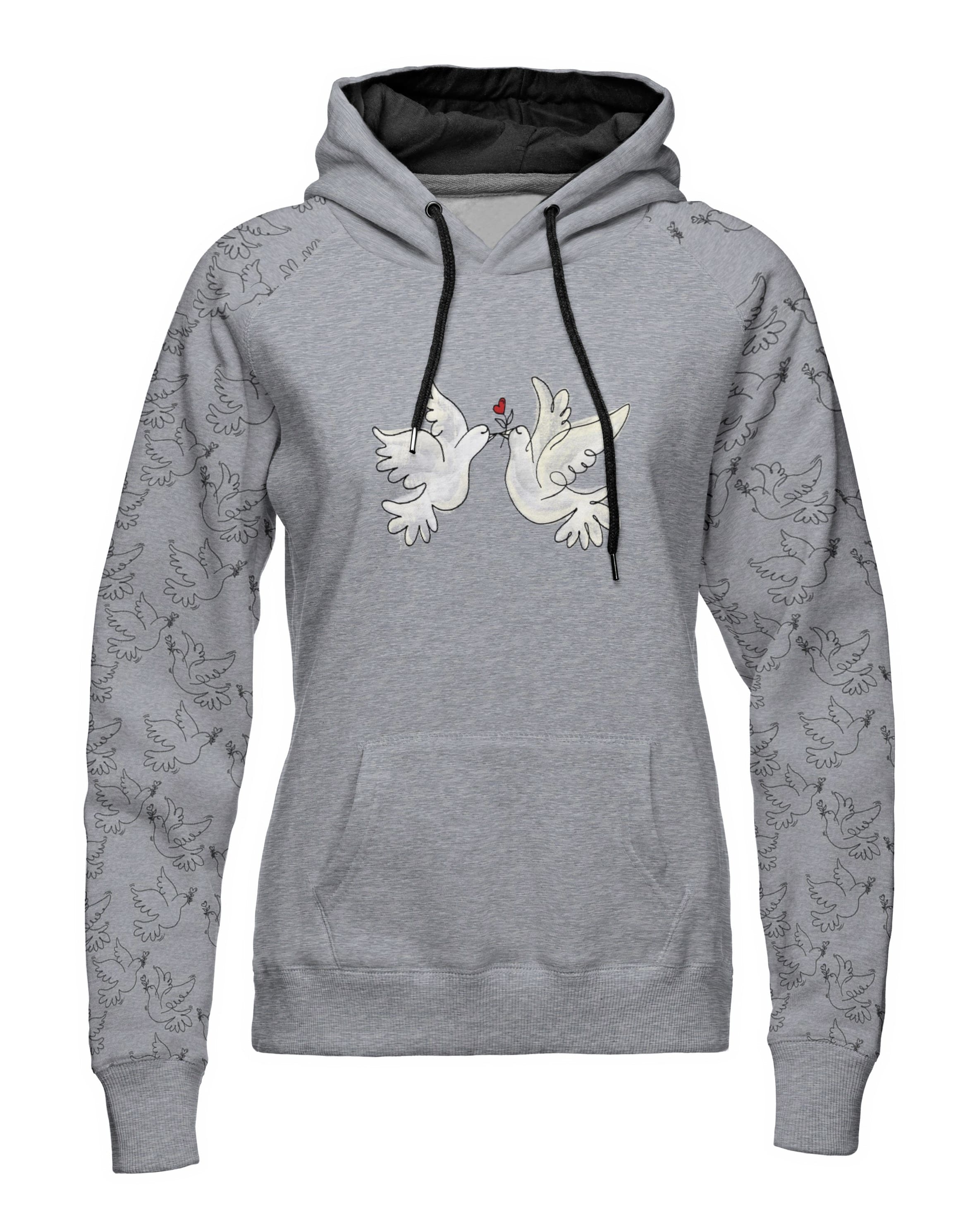 French Terry "Paloma" grau melange by Cherry Picking Stoff Anke's Nähbox