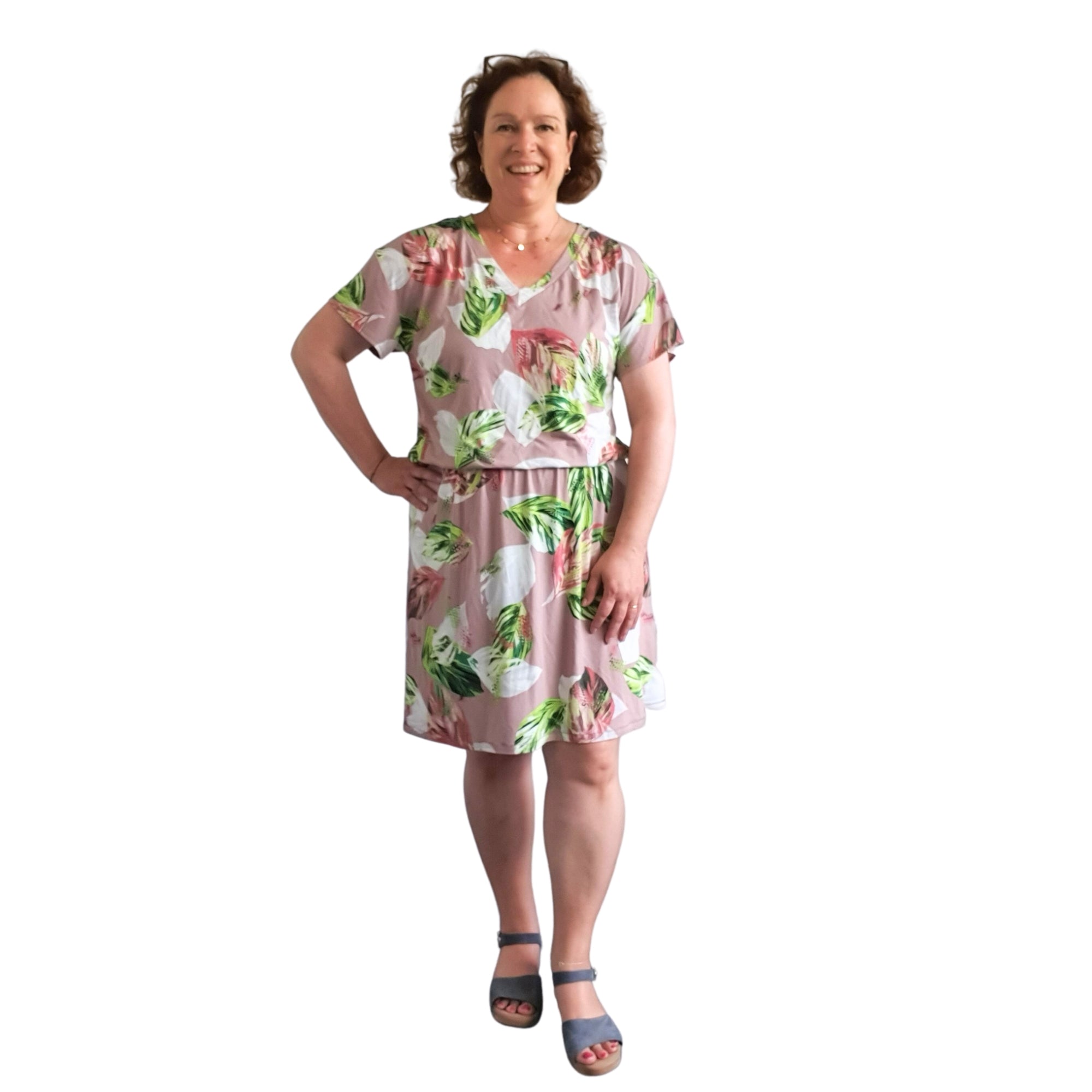 Nähbox Jerseykleid "floral"