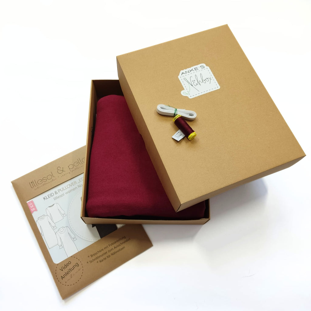 Nähbox Kleid "Estela" beere
