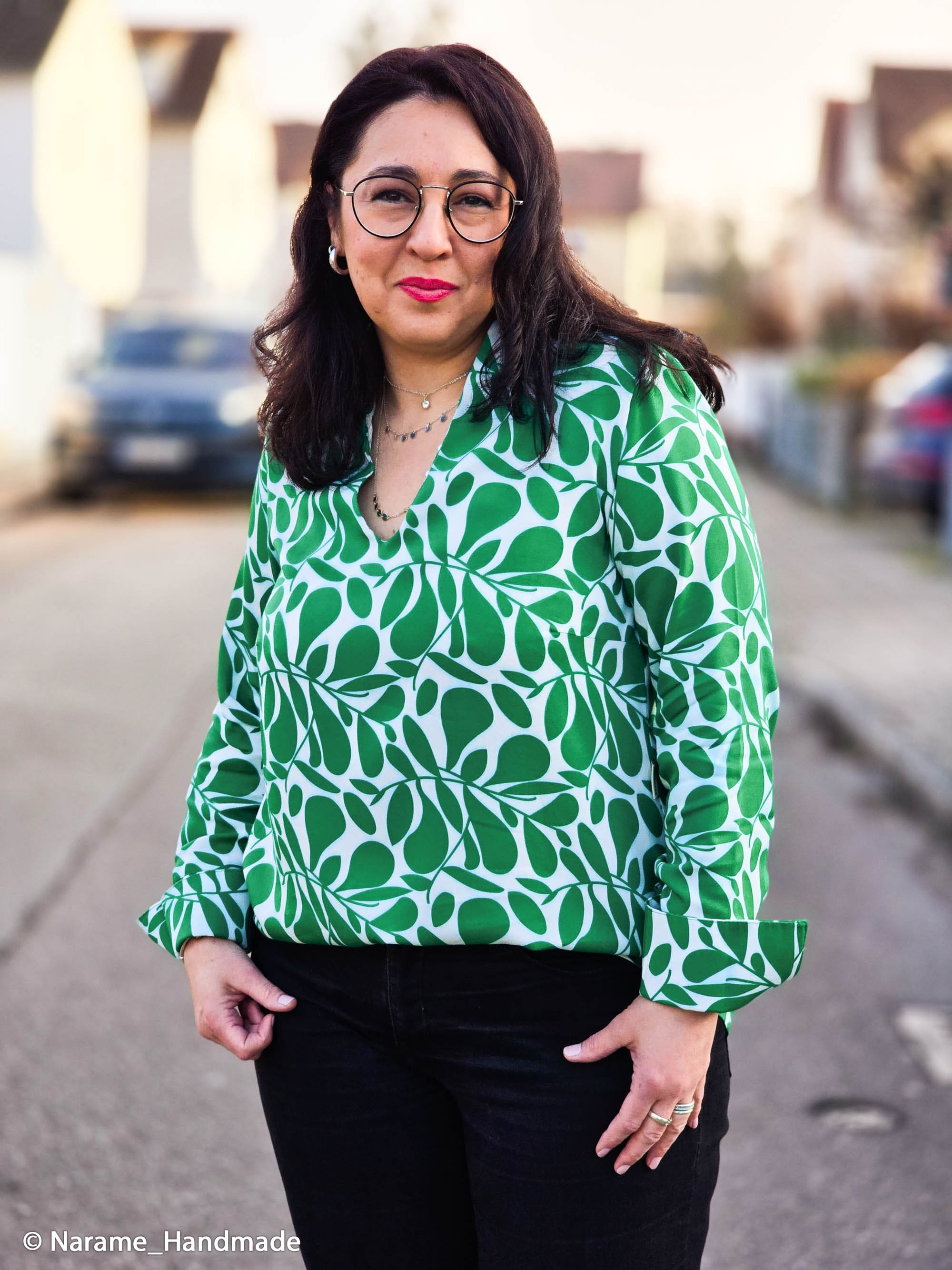 Papierschnittmuster Bluse "Flora" Schnittmuster Anke's Nähbox