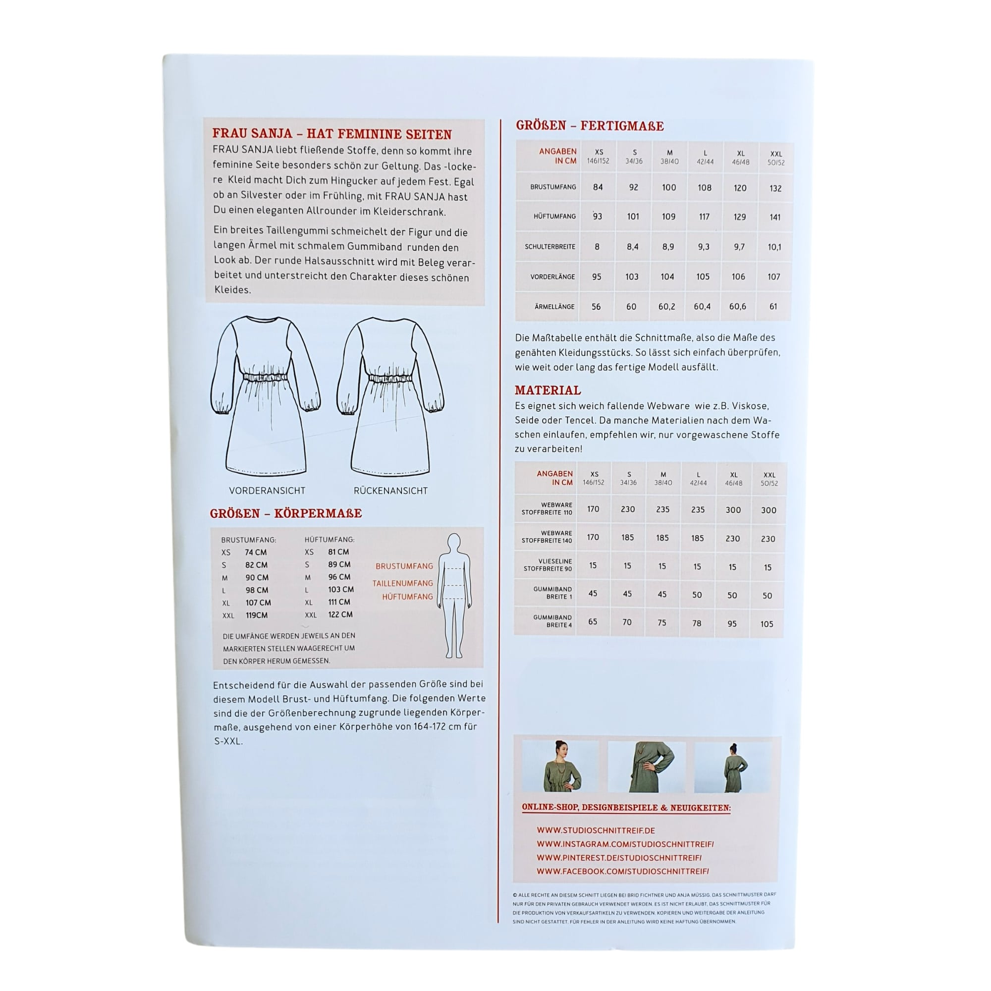 Nähbox Kleid "Frau Sanja"