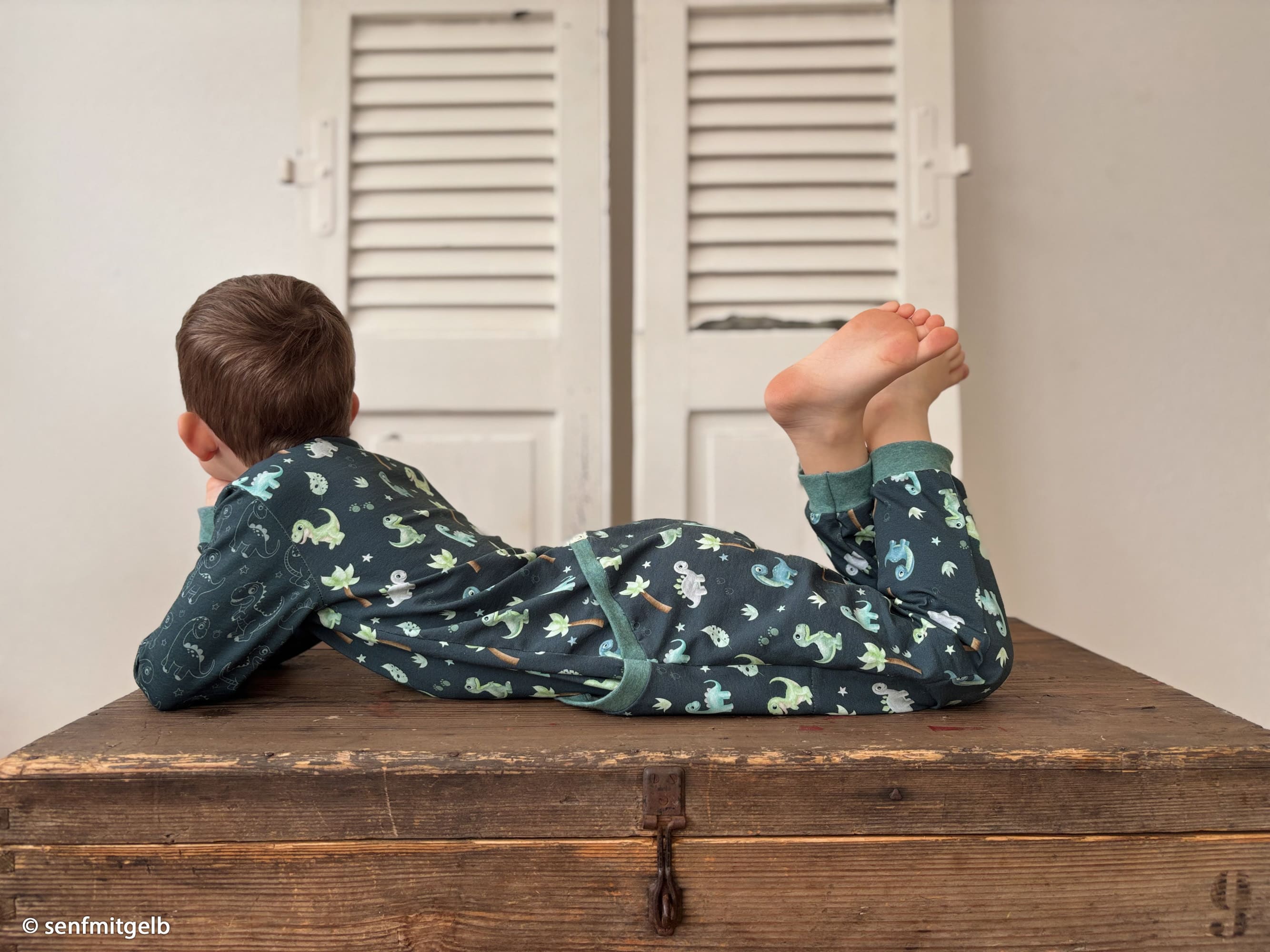 Baumwolljersey "Little Legend" by Mrs Mint Design anthrazit/bunt