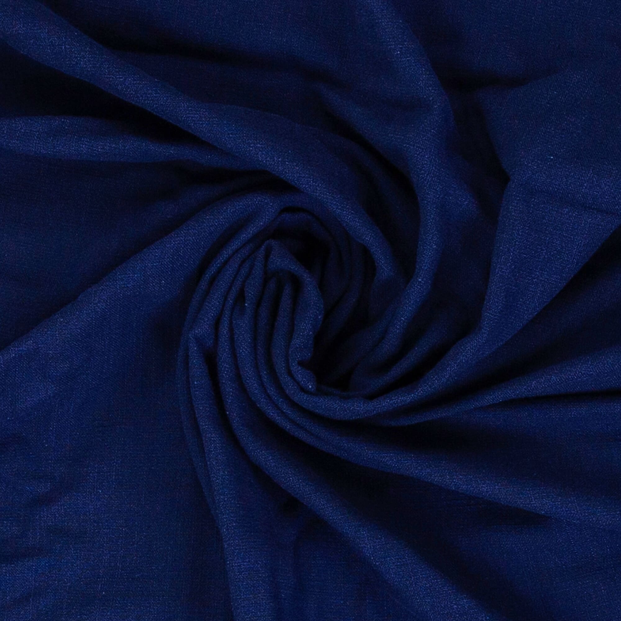 Double Gauze Slub "Sorea" dunkelblau
