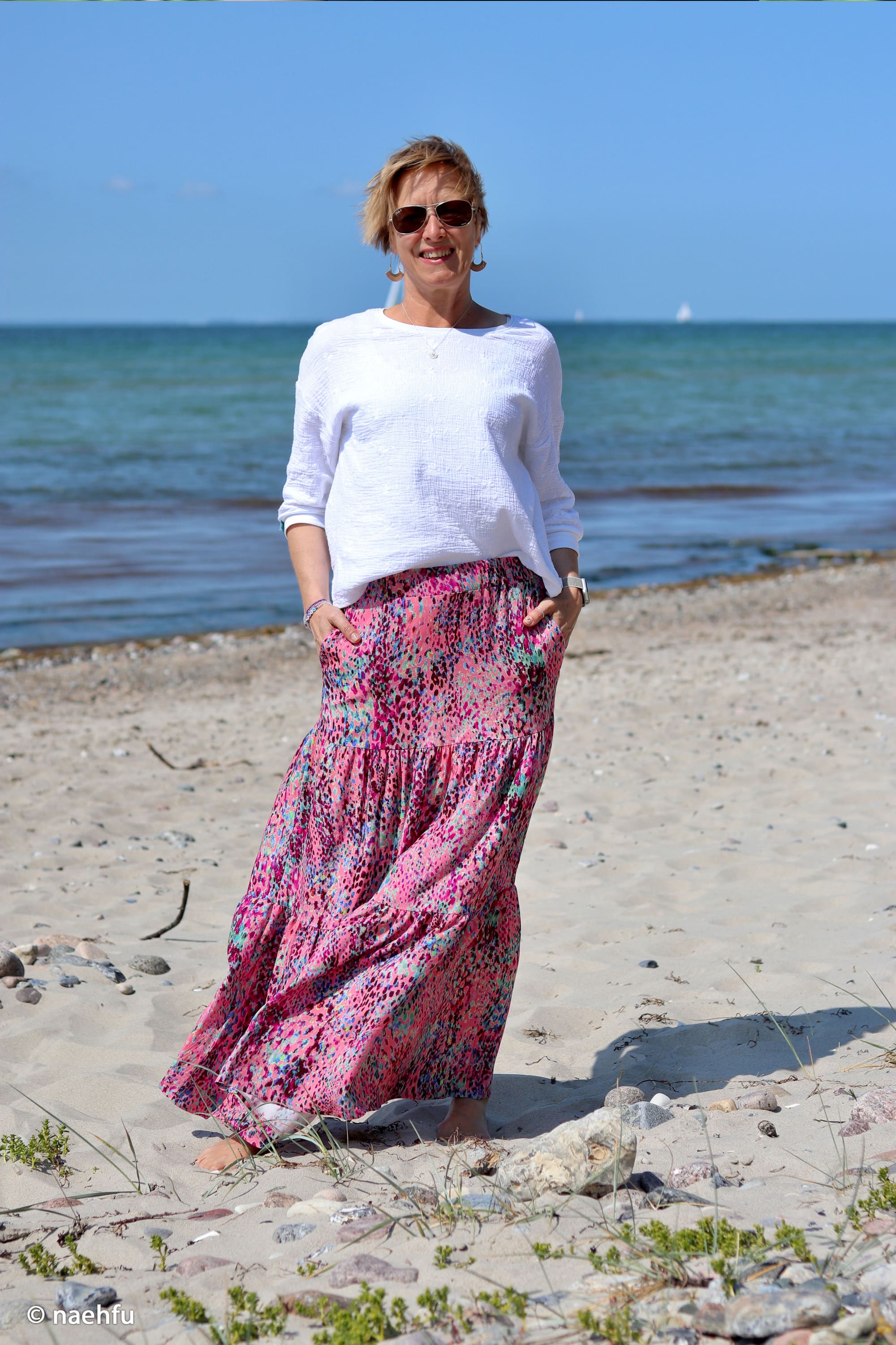 Viskose Webware, "Marseille" pink Stoff Anke's Nähbox