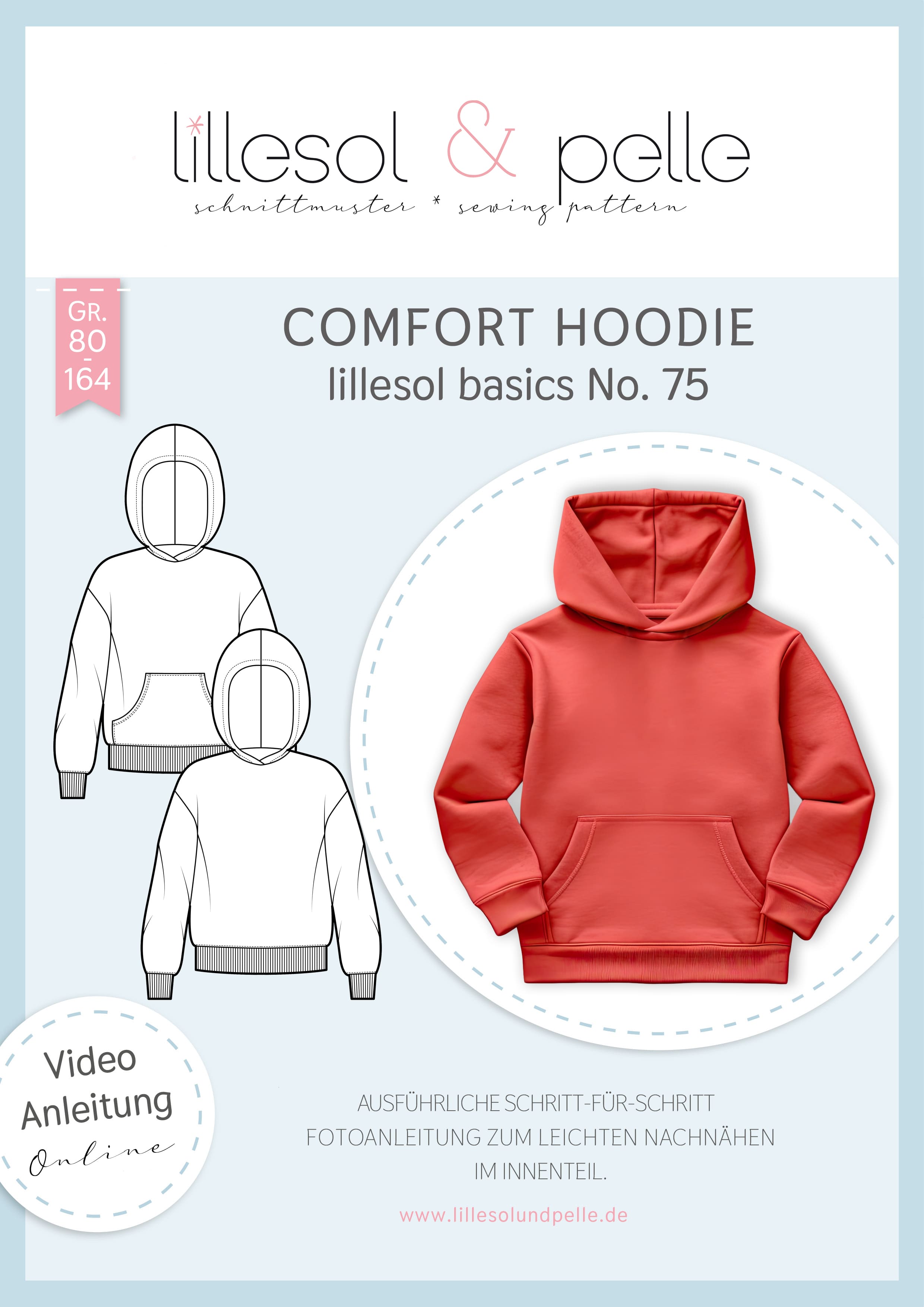 Papierschnittmuster "Comfort Hoodie" Kids
