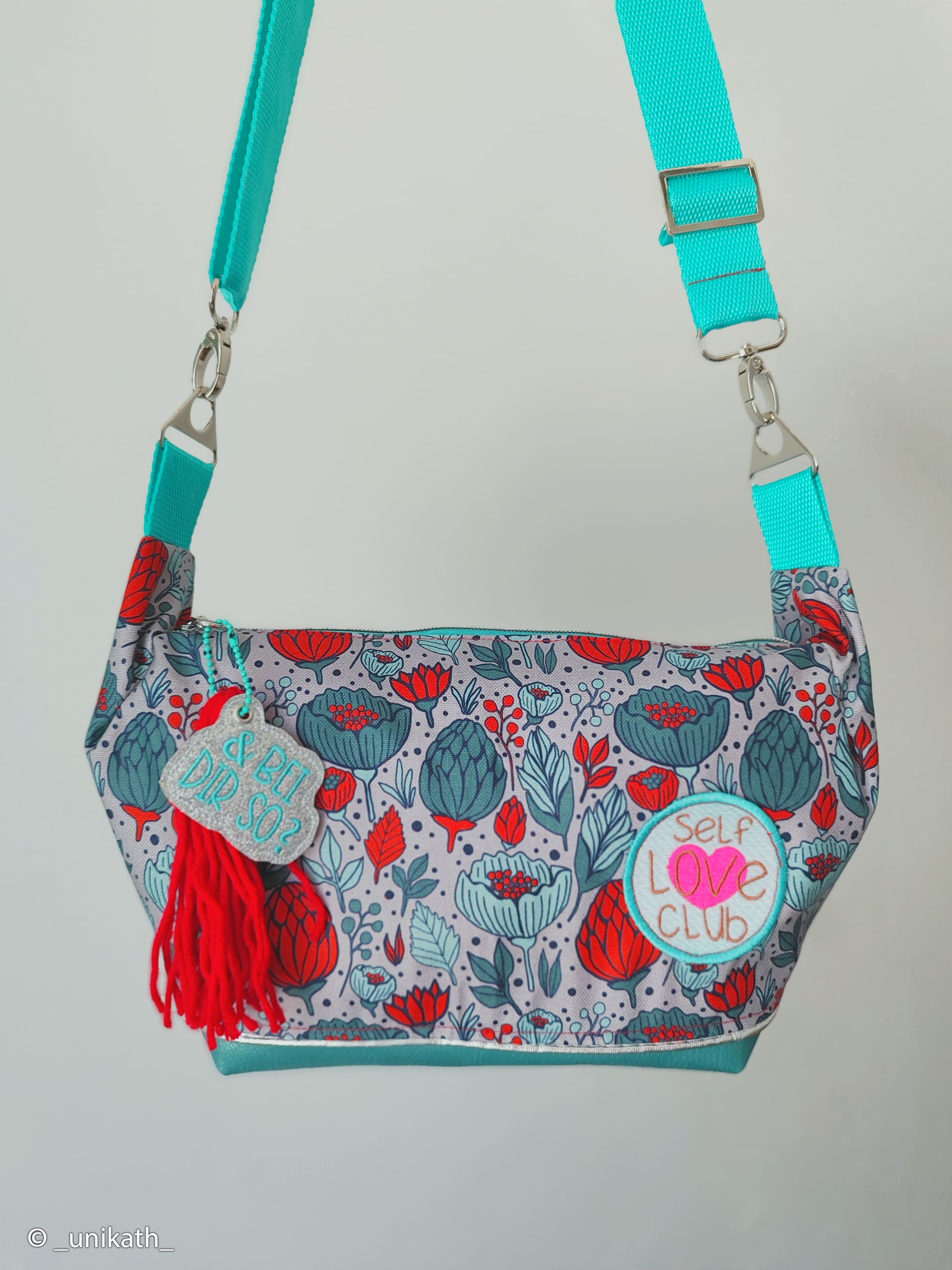 Canva "Garden Stories" Kardonen, Blätter grau Stoff Anke's Nähbox