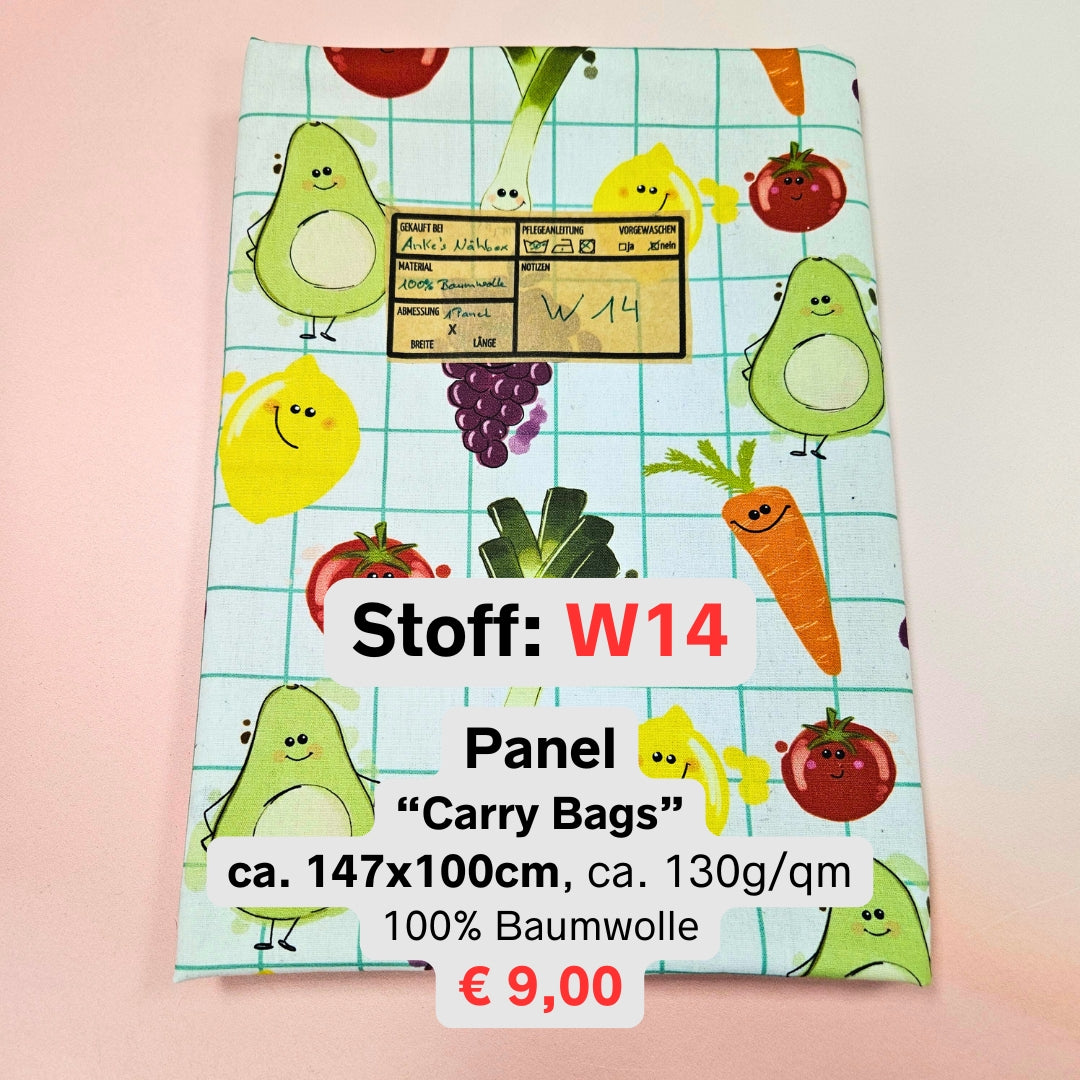 Stoffpanel "Carry Bags" by Cherry Picking