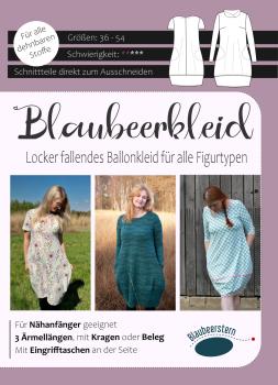 Papierschnittmuster "Blaubeerkleid Schnittmuster Anke's Nähbox