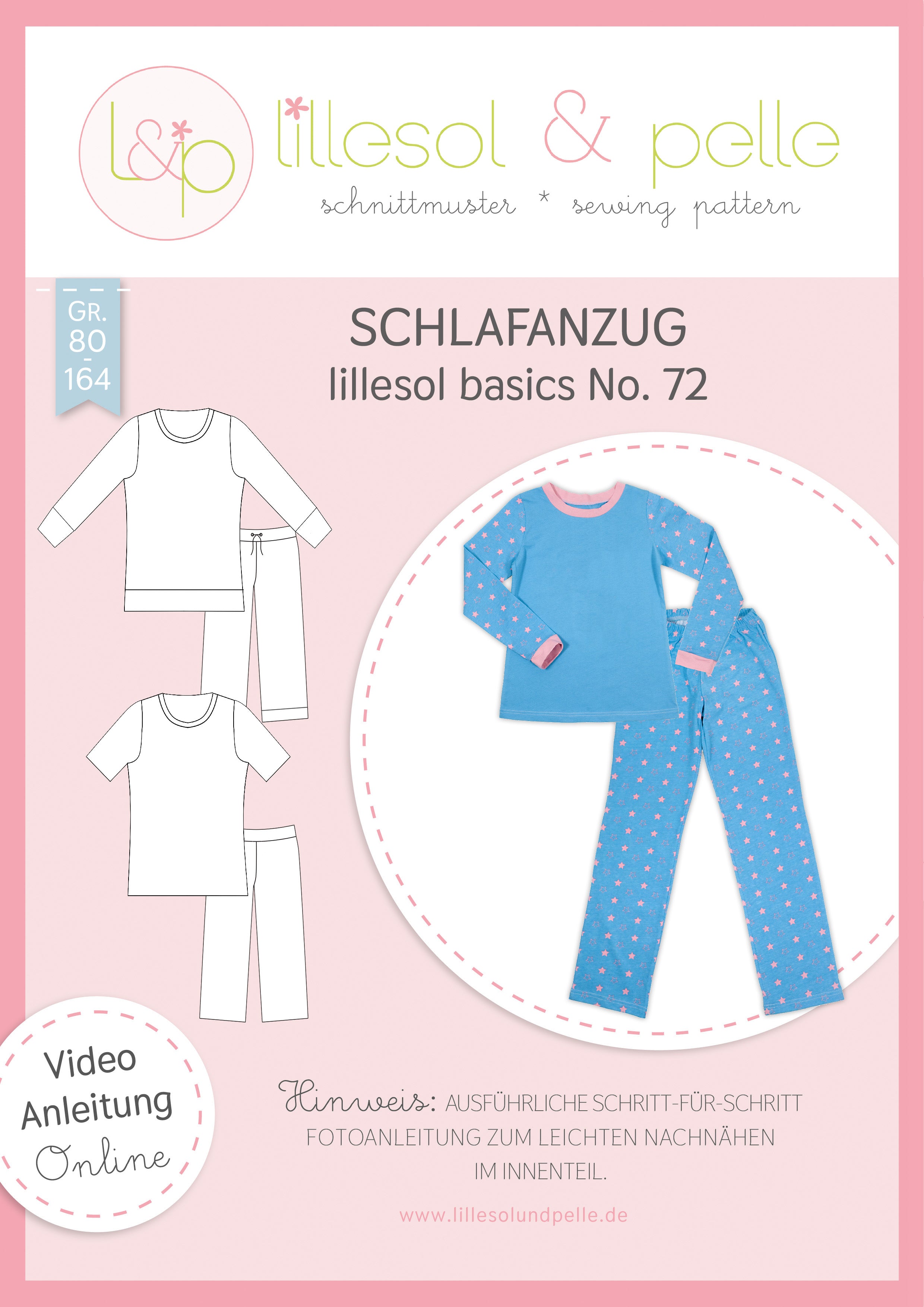 Papierschnittmuster "Schlafanzug Kids"