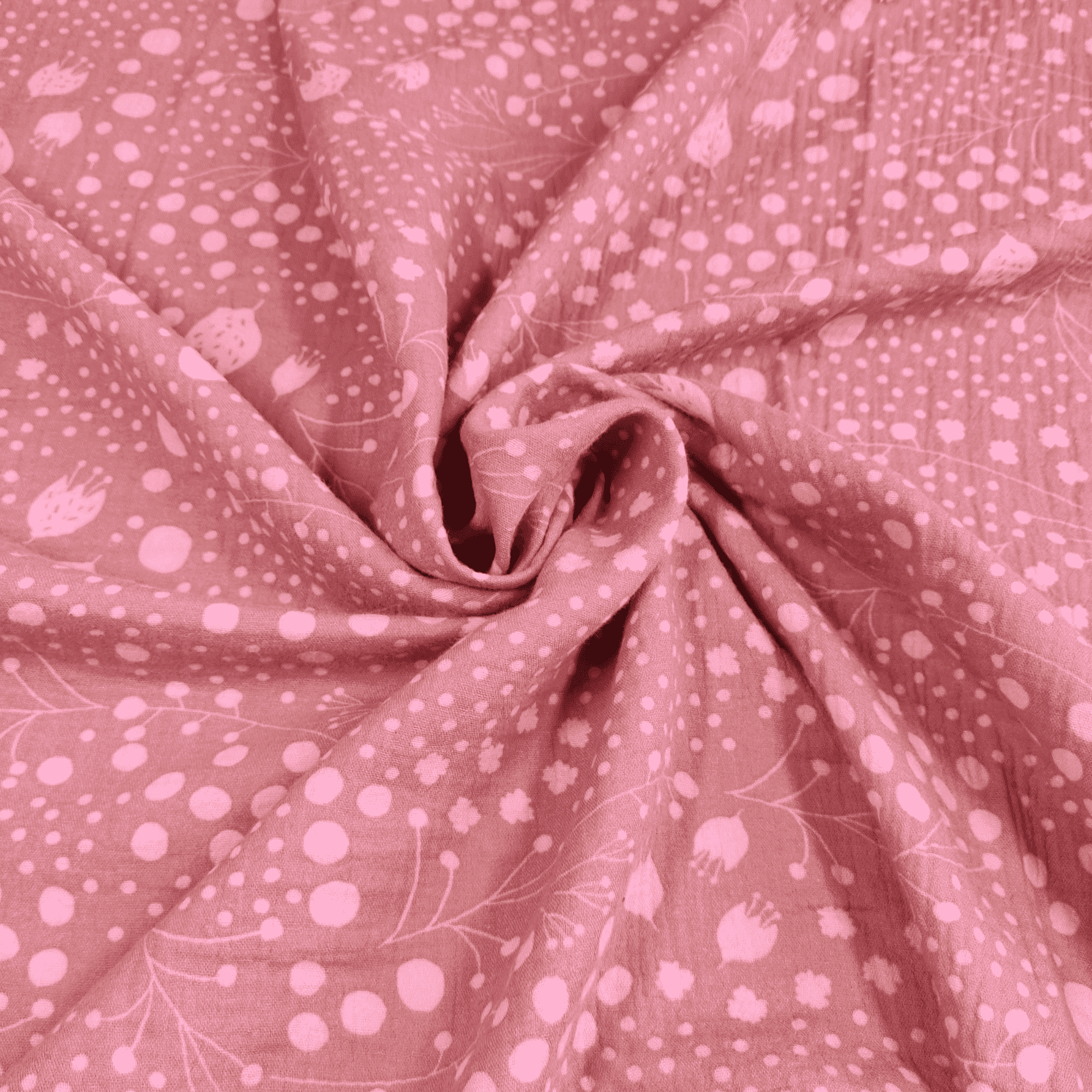 Musselin "Fräulein Tulpe" altrosa Stoff Anke's Nähbox