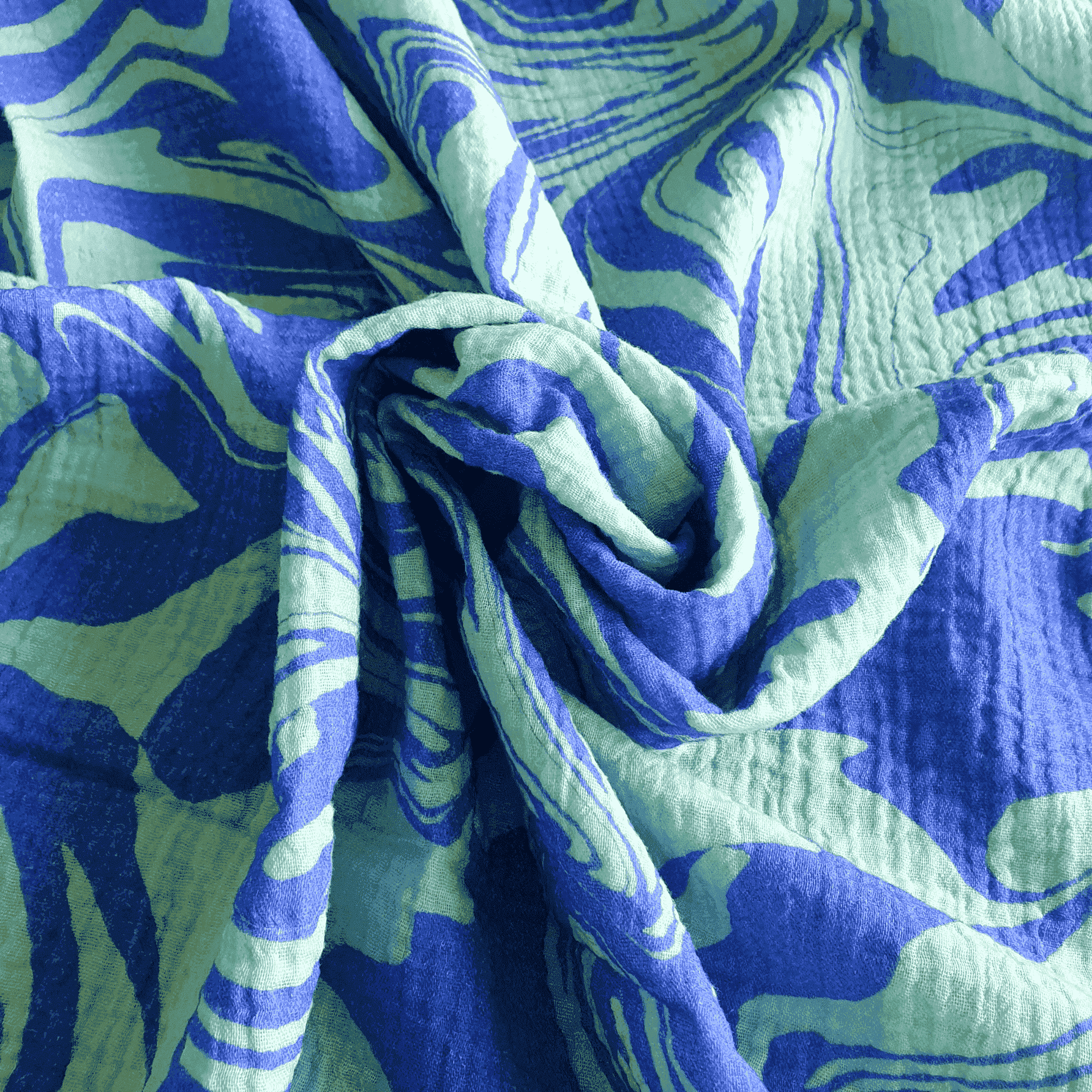 Musselin "Marmorierung" Stoff Anke's Nähbox