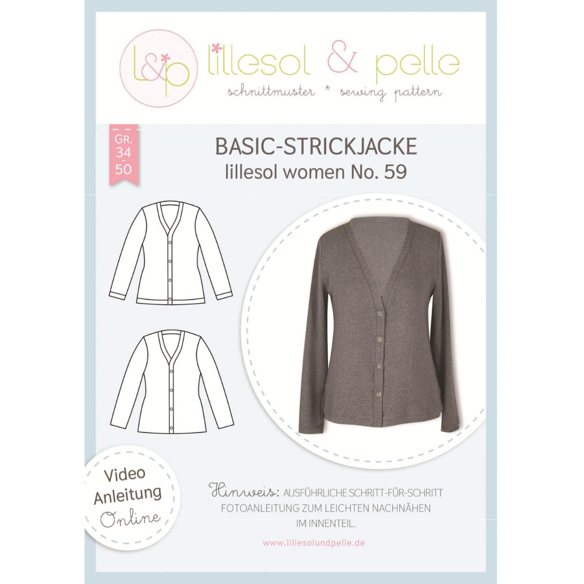 Nähbox Basic Strickjacke Strickjacke Anke's Nähbox