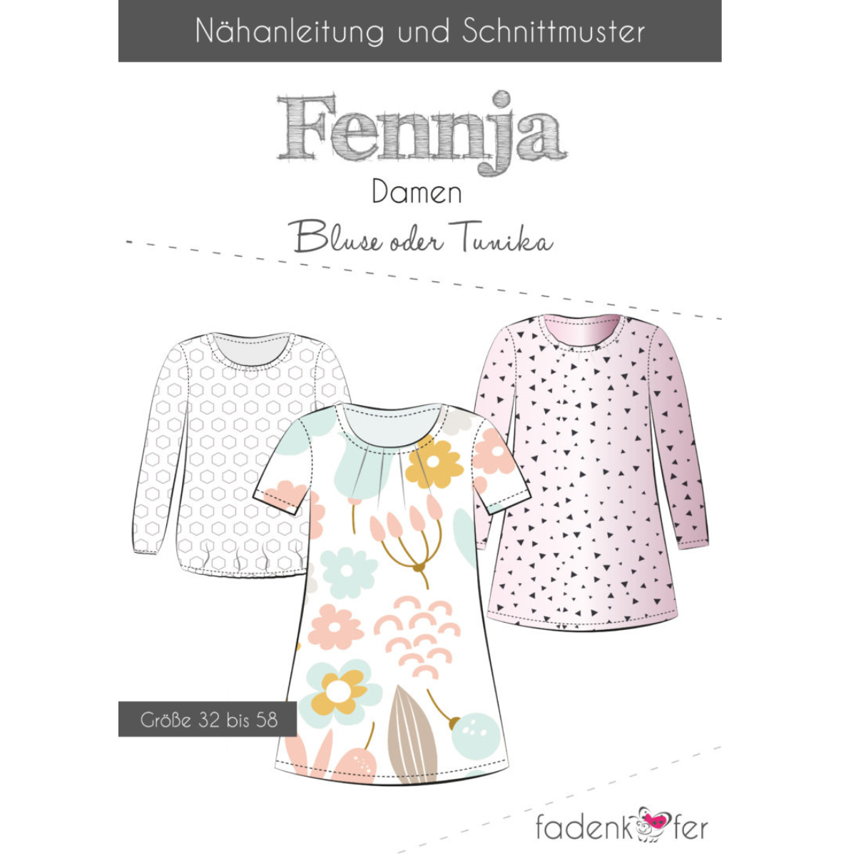 Nähbox Damen Bluse floral Bluse Anke's Nähbox