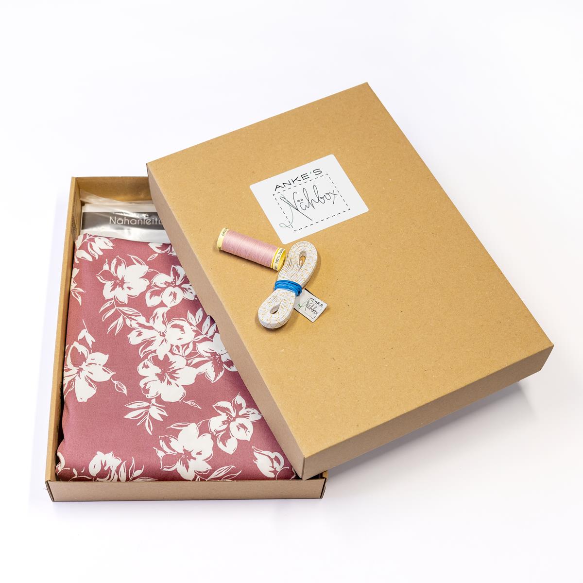 Nähbox Damen Bluse floral Bluse Anke's Nähbox