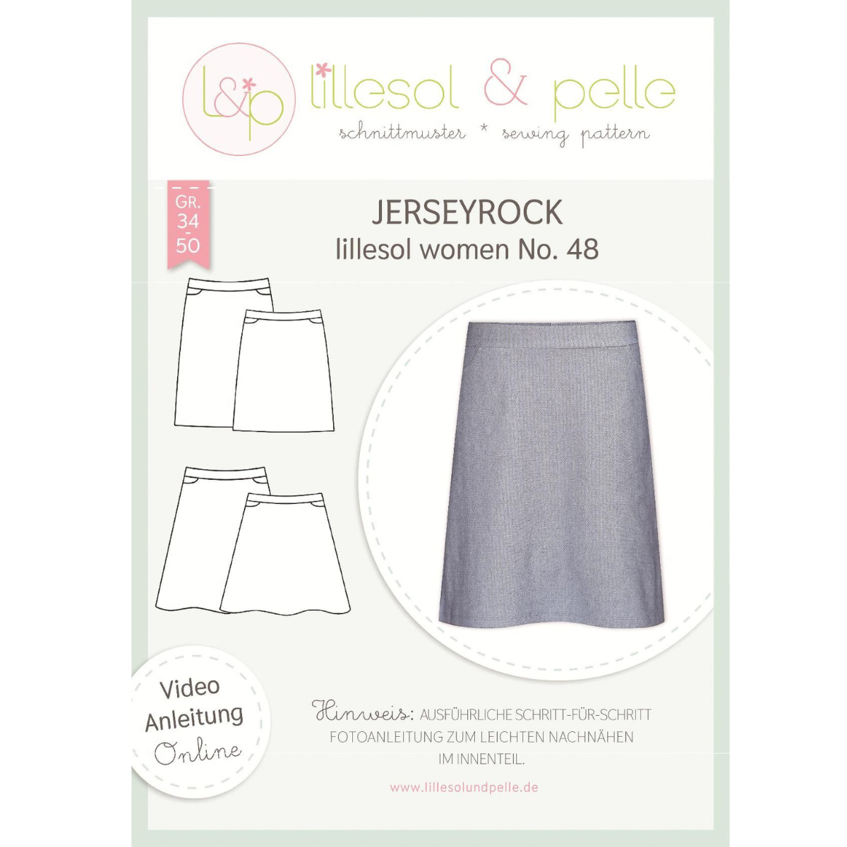 Nähbox Jerseyrock uni Anke's Nähbox