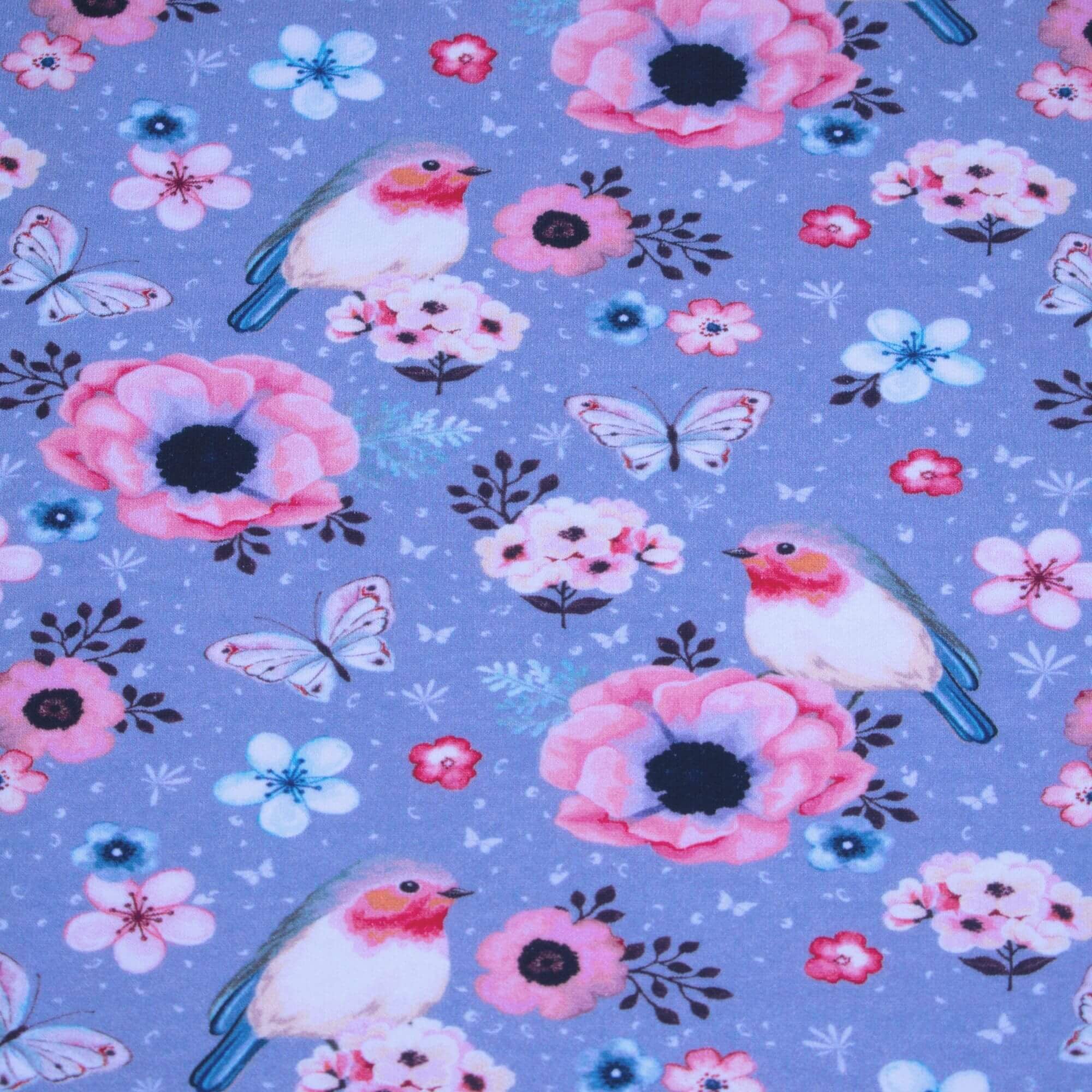 Nähbox Kinder Hoodie Blumen Kapuzenpullover Anke's Nähbox