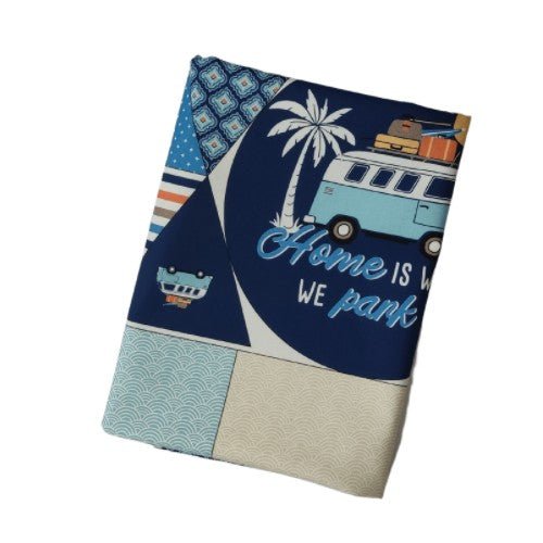 Canvas-Panel "Happy Camping" Nähbox Anke's Nähbox