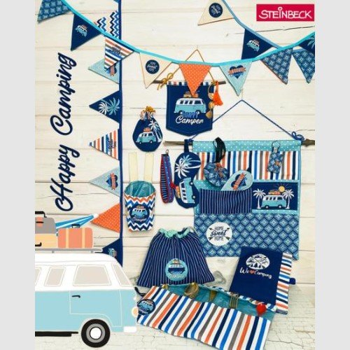 Canvas-Panel "Happy Camping" Nähbox Anke's Nähbox
