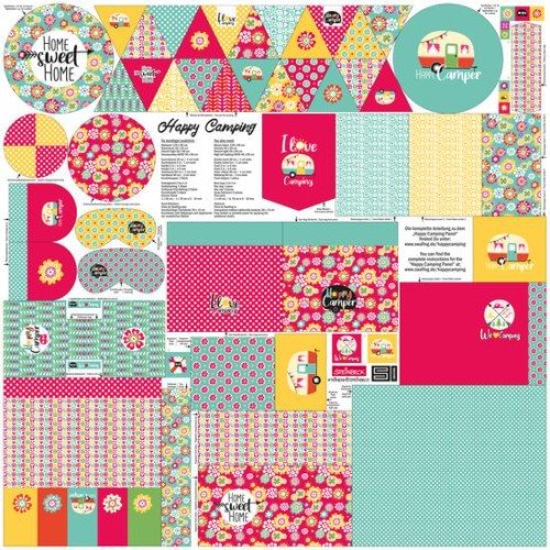 Campingpanel bunt Textiles Anke's Nähbox