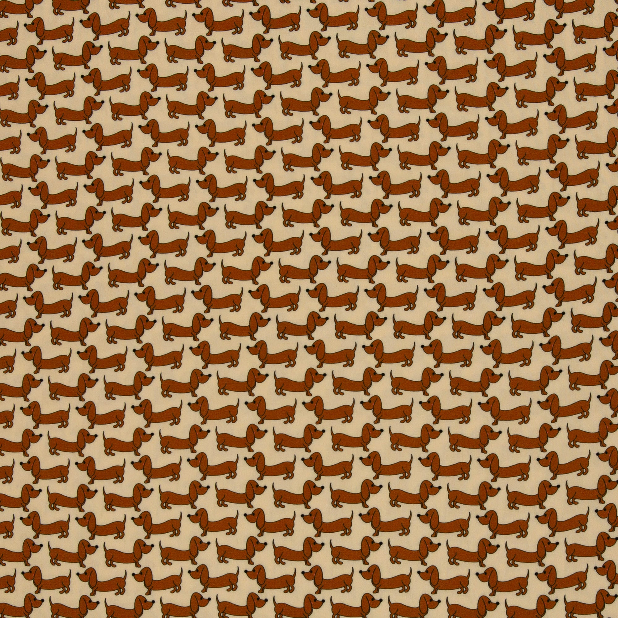 Viskose Webware, "Sweet Dog" beige by Cherry Picking