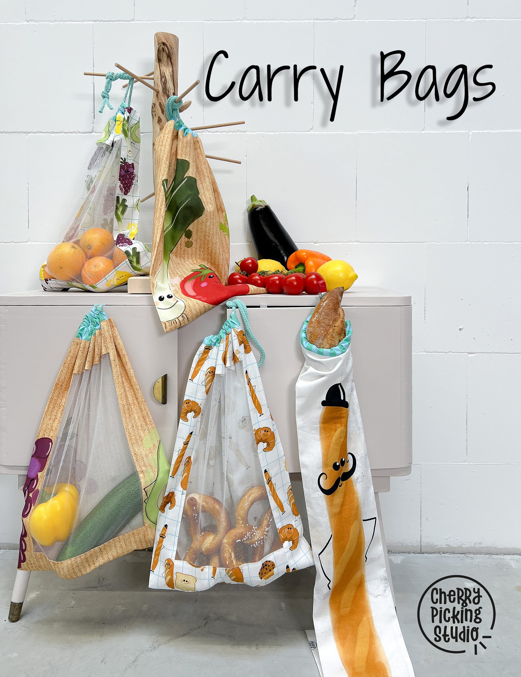 Stoffpanel "Carry Bags" by Cherry Picking